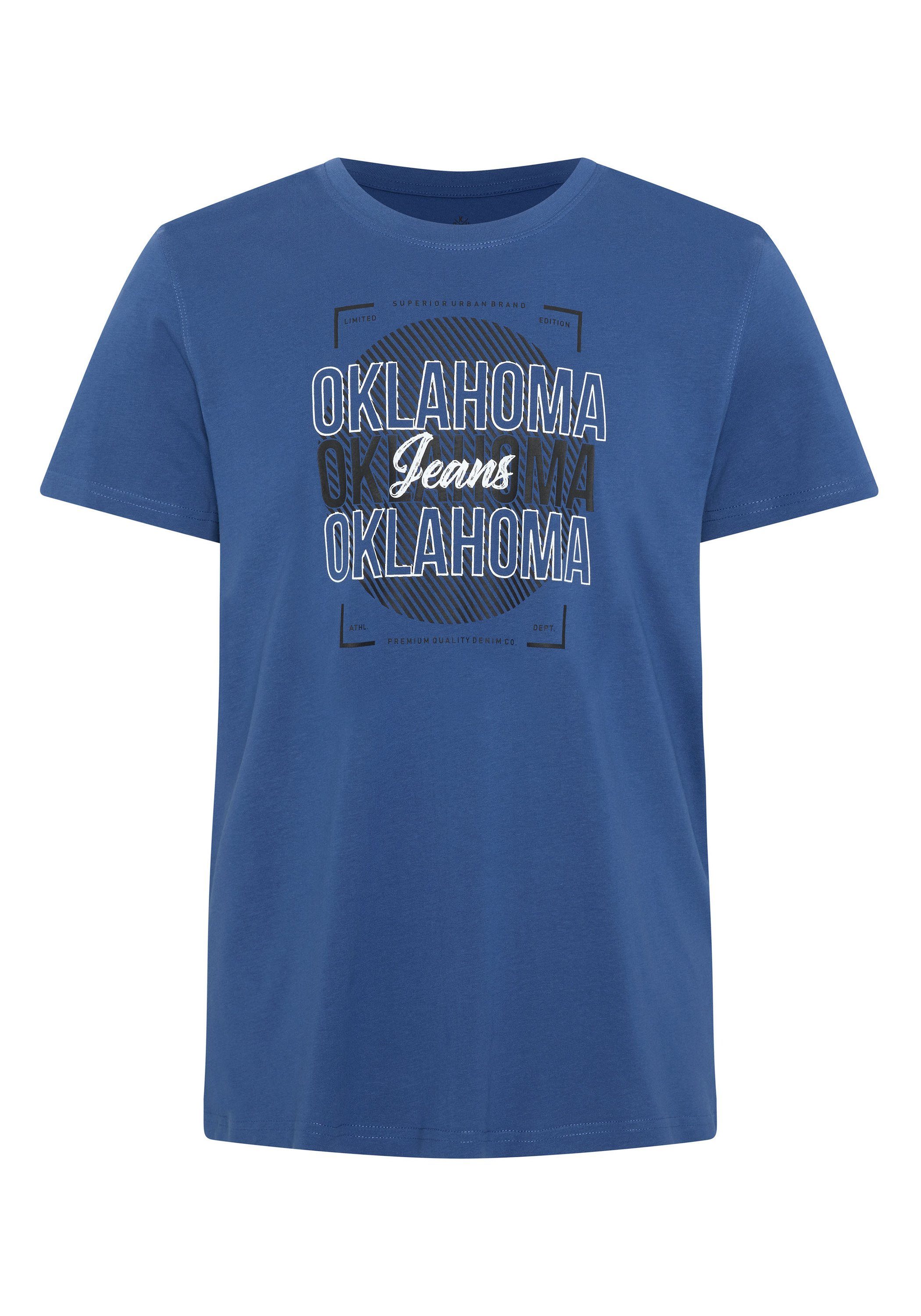 Label-Look neuen im Print-Shirt 19-4042 Sail Oklahoma Set Jeans