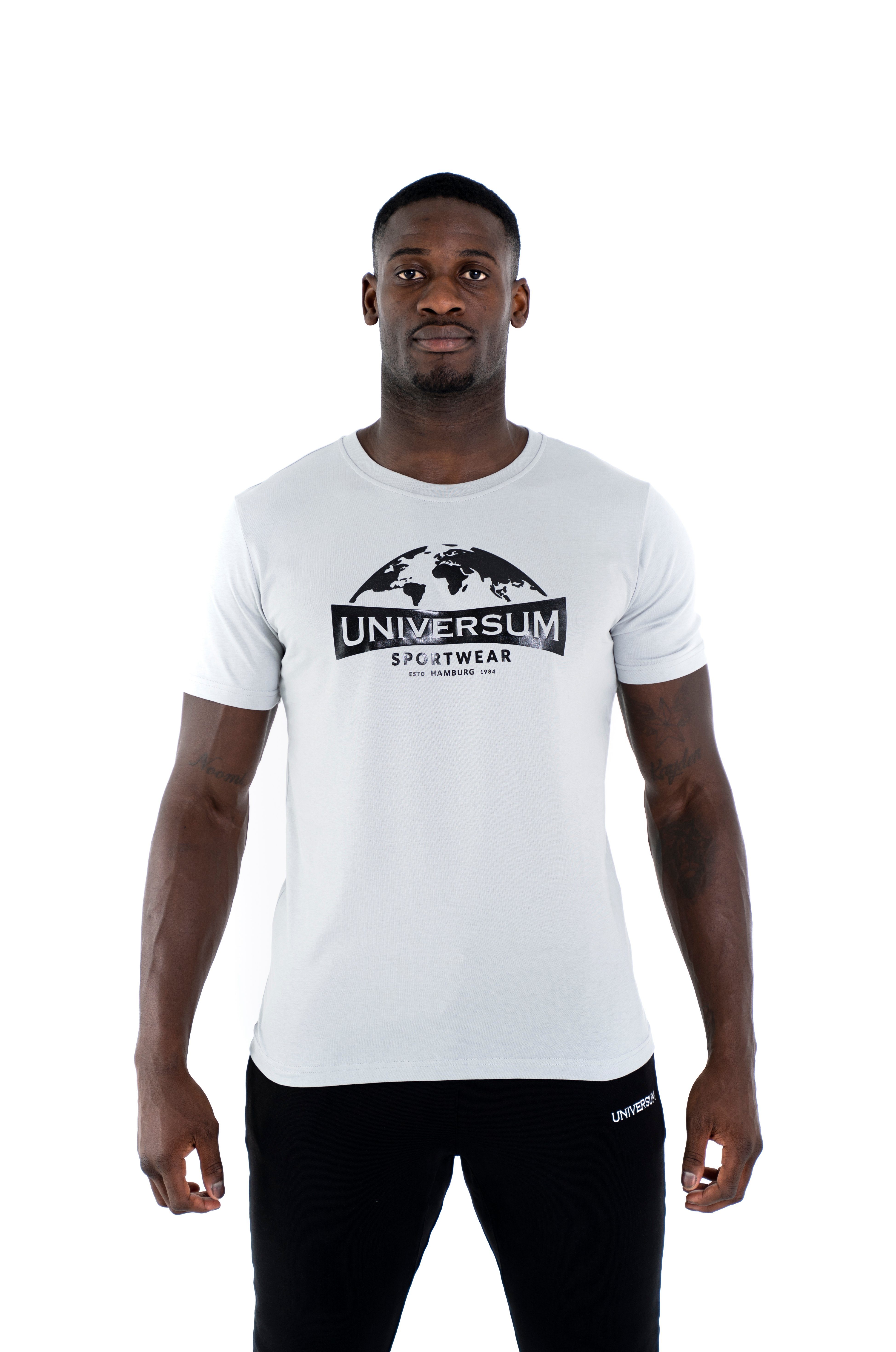 Universum Sportwear T-Shirt Modern Cotton C-Neck Rundhalsausschnitt, 100% Baumwoll Shirt