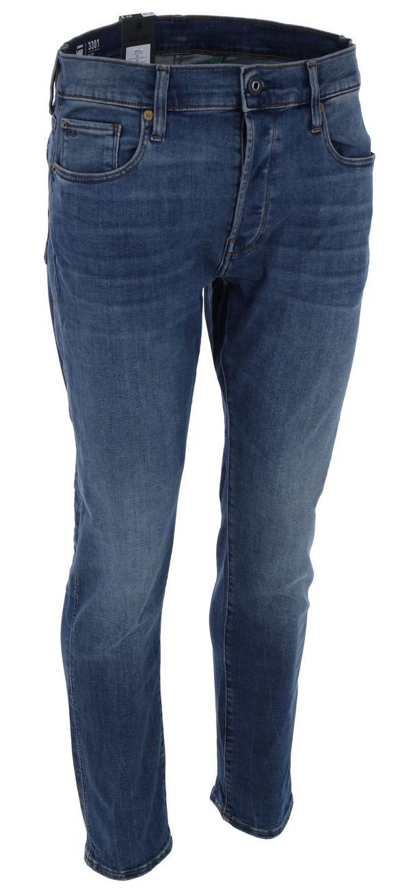 G-STAR Stretch-Hose 3301 Slim vintage medium aged (1-tlg) günstig online kaufen