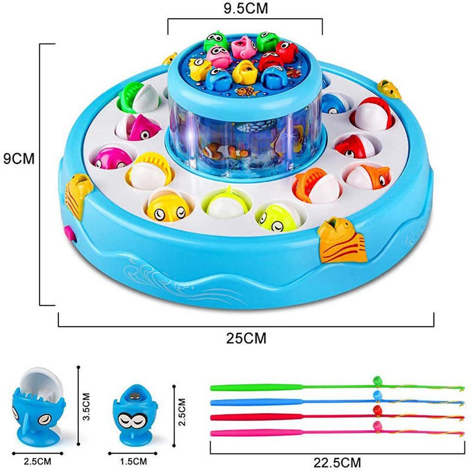 Zaewry Lernspielzeug Magnetisches Angelspiel, Angeln Spielzeug Montessori Spielzeug, ab 3Jahre Kinderspielzeug Magnetspiel Motorikspielzeug – Bild 4 von 5