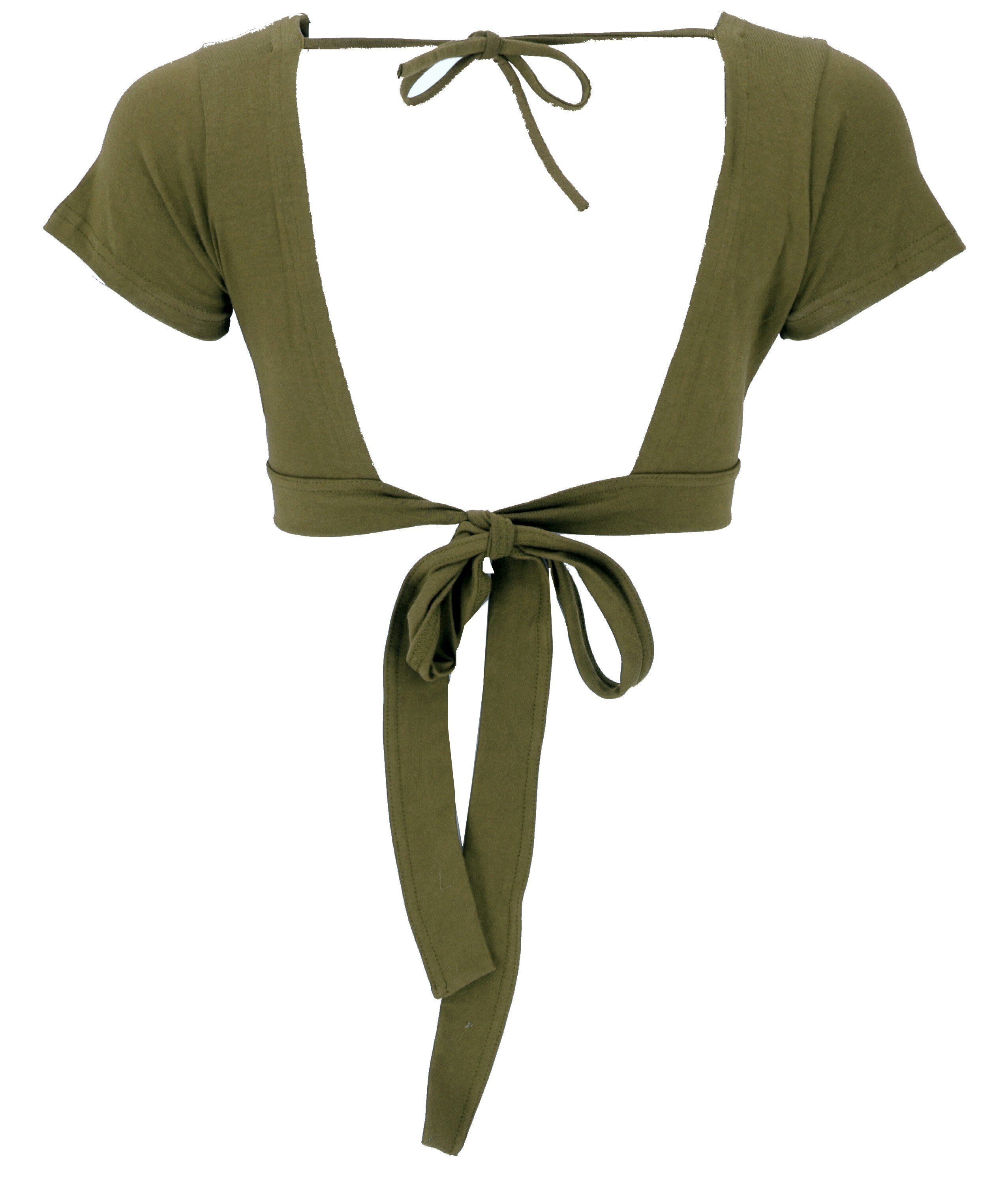 Guru-Shop T-Shirt Choli Top, bauchfreies Top günstig online kaufen