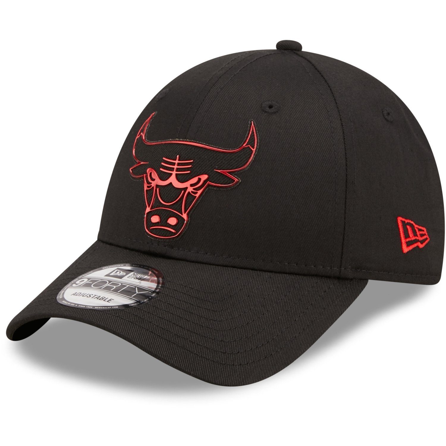 New Era Trucker Cap 9Forty FOIL LOGO Chicago Bulls schwarz | Baseball Caps