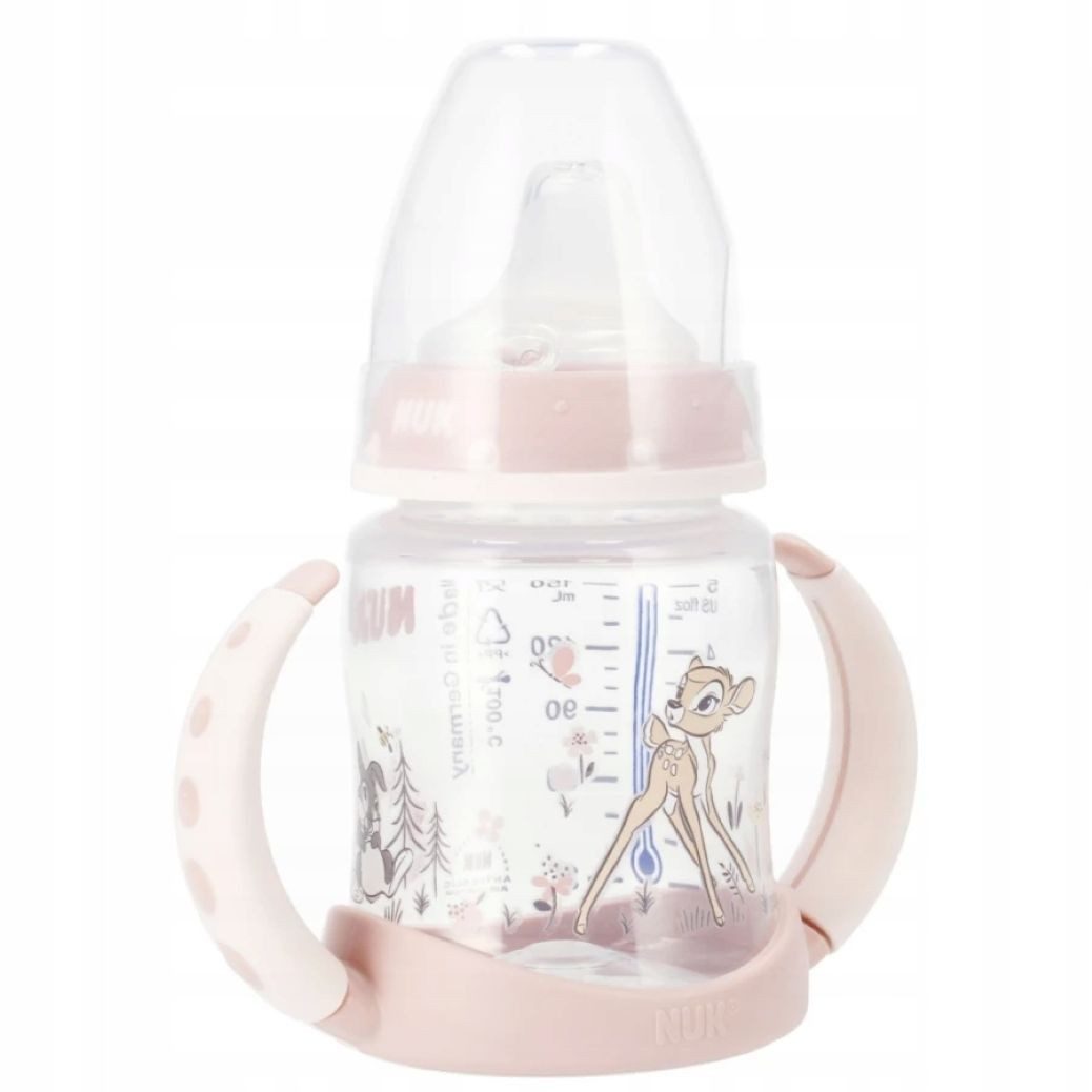 NUK Trinkflasche NUK Disney Bambi Trinklernflasche 150ml, 6m+, mit Temperaturanzeige