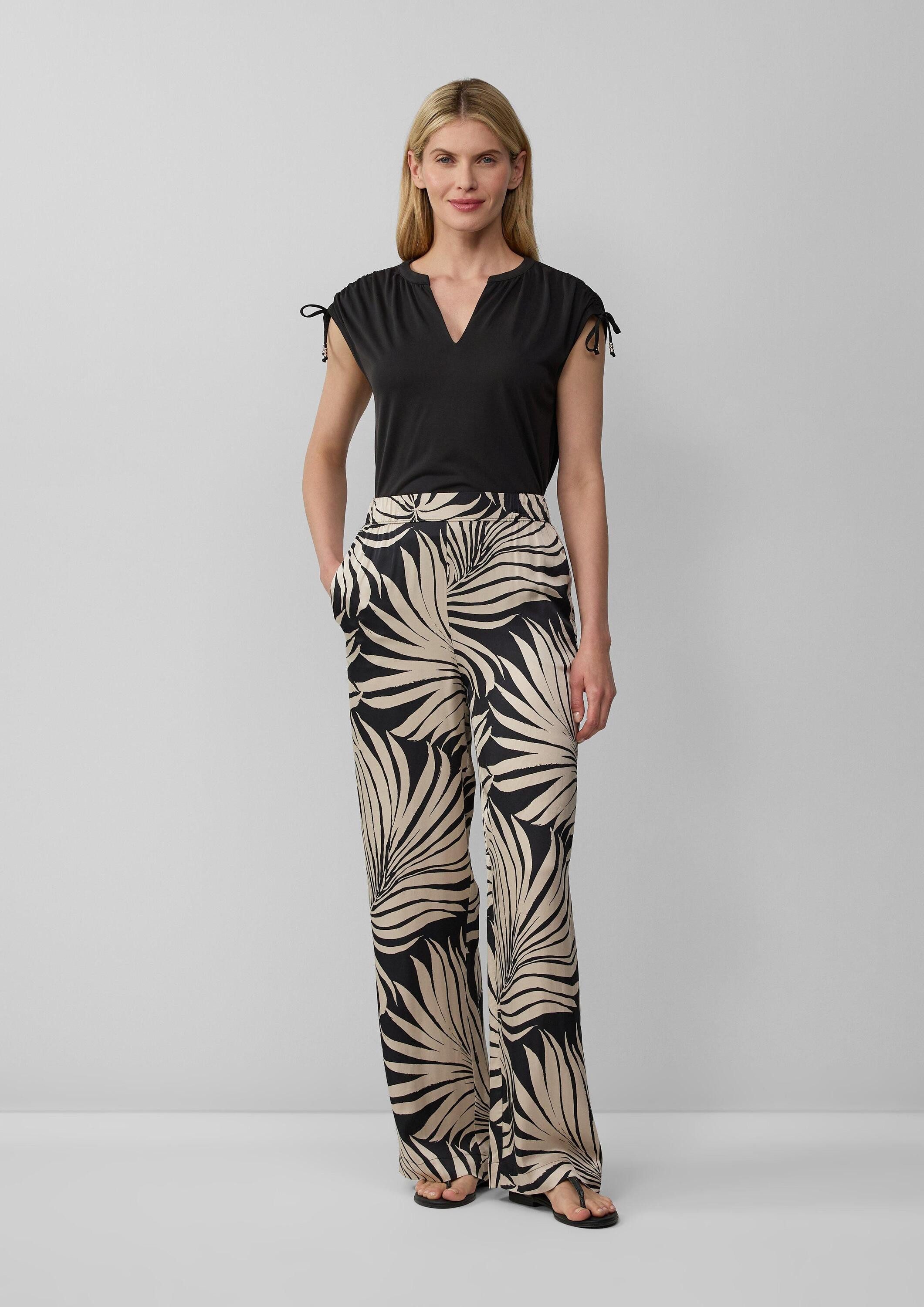 s.Oliver Chinos Hose Fließende Wide-Leg-Hose aus Satin günstig online kaufen