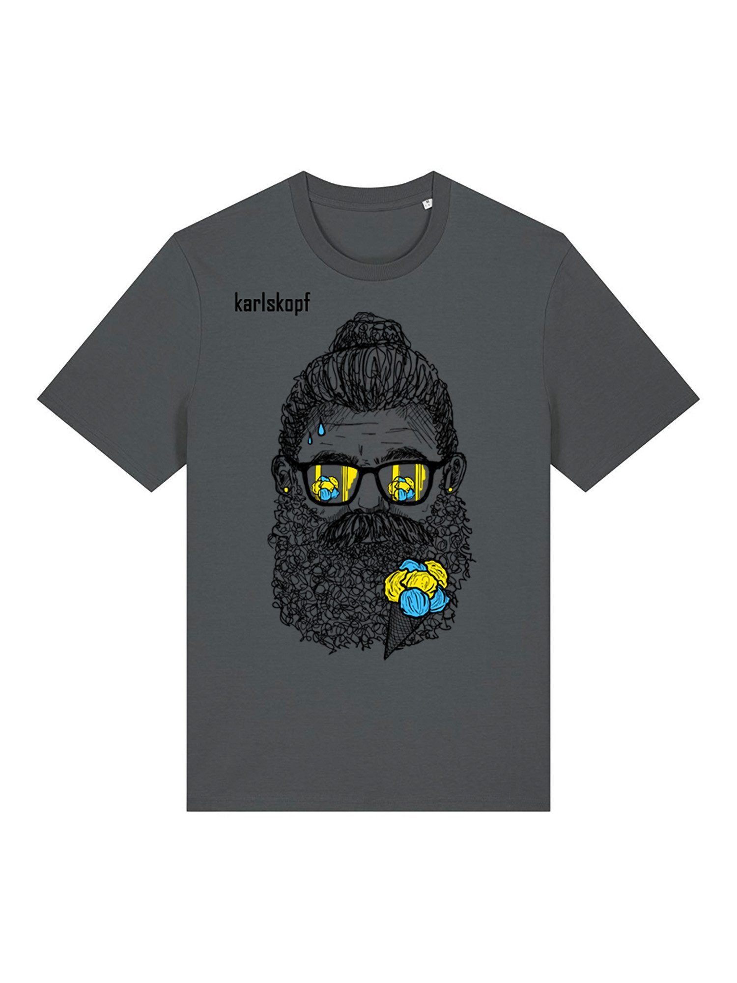 karlskopf Print-Shirt Rundhalsshirt Basic SUMMERVIBES
