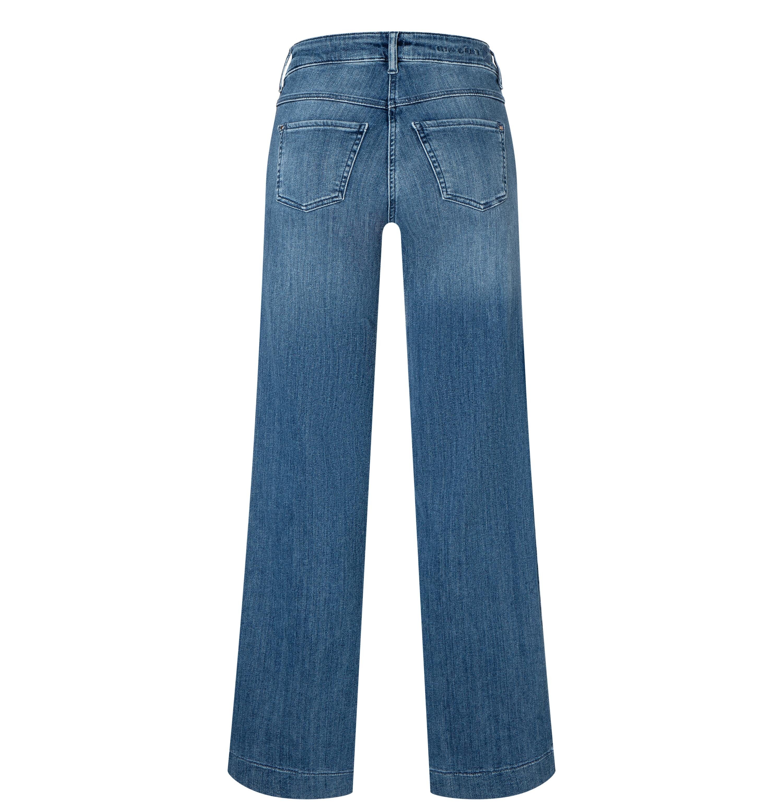 blue WIDE vintage Stretch-Jeans MAC 5439-90-0358L wash basic D438 DREAM MAC