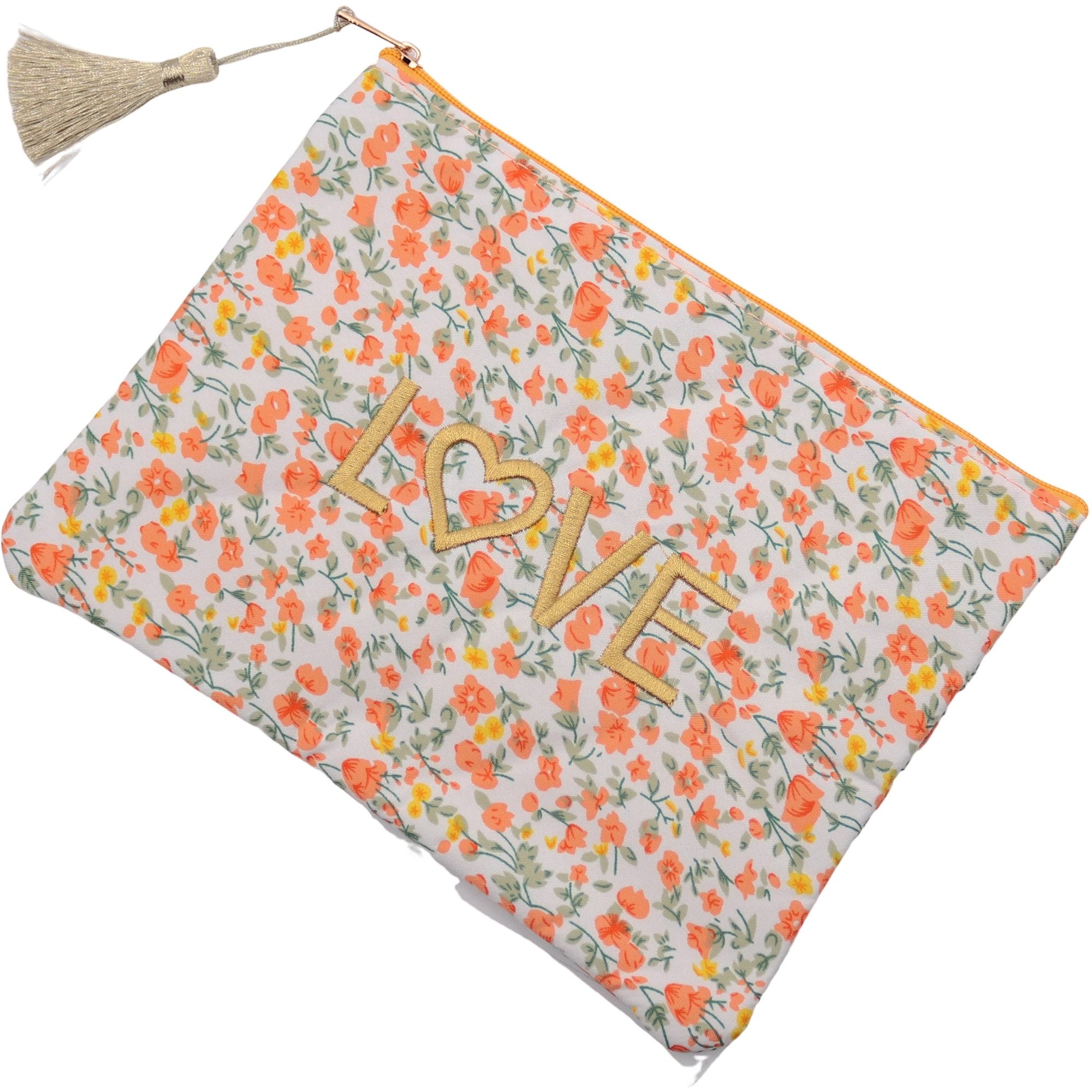 MIRROSI Kosmetiktasche klein, weich und vielseitig, gepolsterte Stoff (auch als Make-Up-Tasche oder Beautycase), Kosmetikbeutel ca.20x15cm, wunderschönes Design