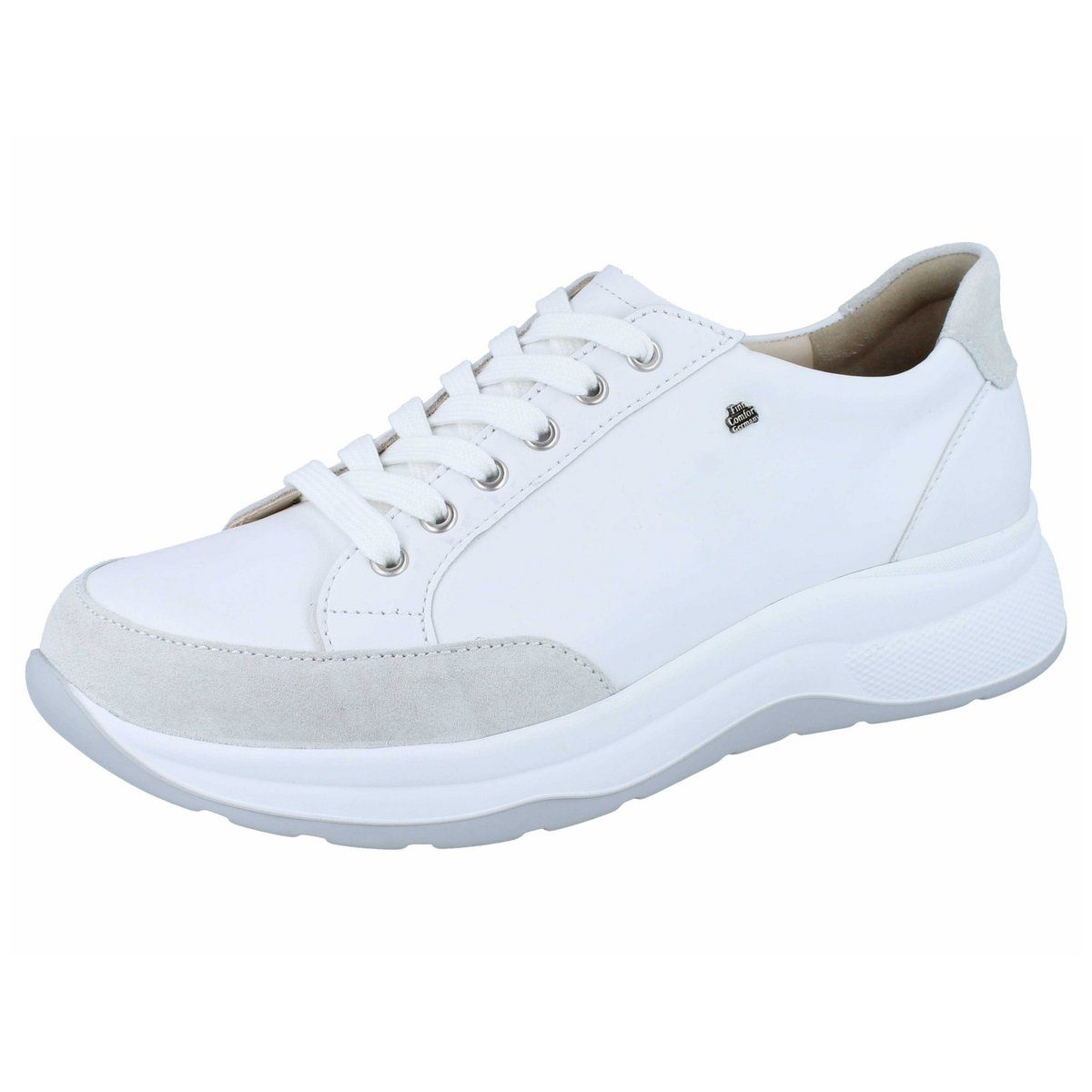 Komfort Schnürer für Herren in weiß Schnürschuh