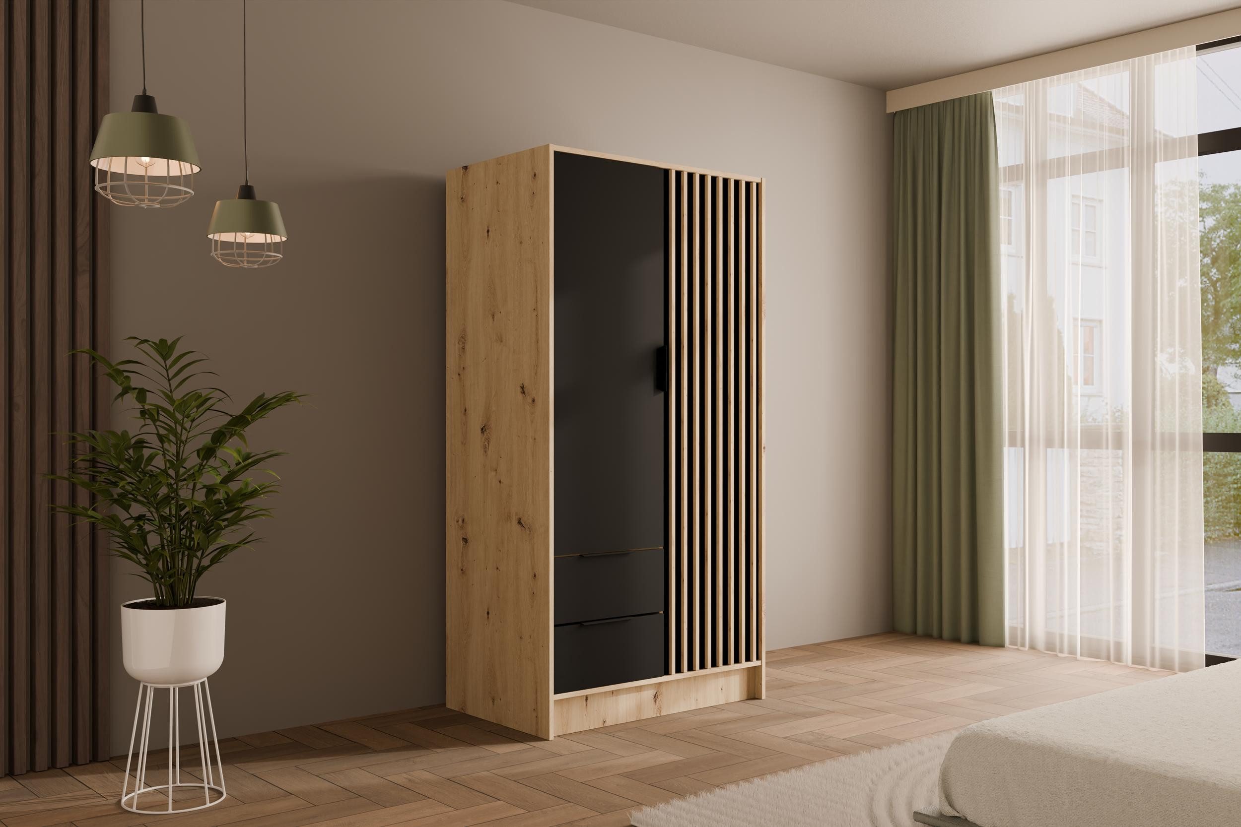 ALTDECOR Drehtürenschrank NELIA (Kleiderschrank Garderobenschrank mit günstig online kaufen