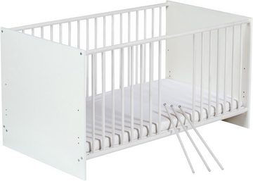 Schardt Babymöbel-Set Sienna White II, (Spar-Set, 2-St., Kinderbett, Wickelkommode), mit Kinderbett und Wickelkommode; Made in Germany