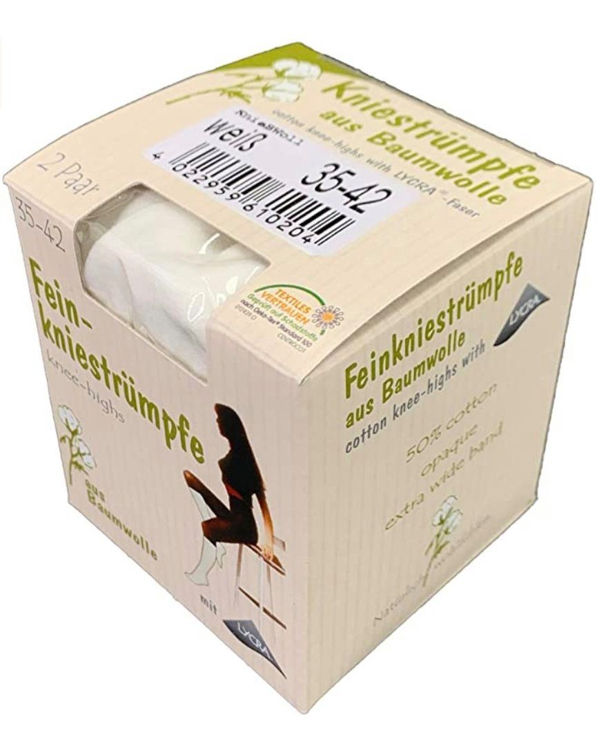 Cocain underwear Feinkniestrümpfe 2 Paar 110 Den Feinkniestrümpfe warme Kniestrumpf mit Baumwolle (2-Paar)