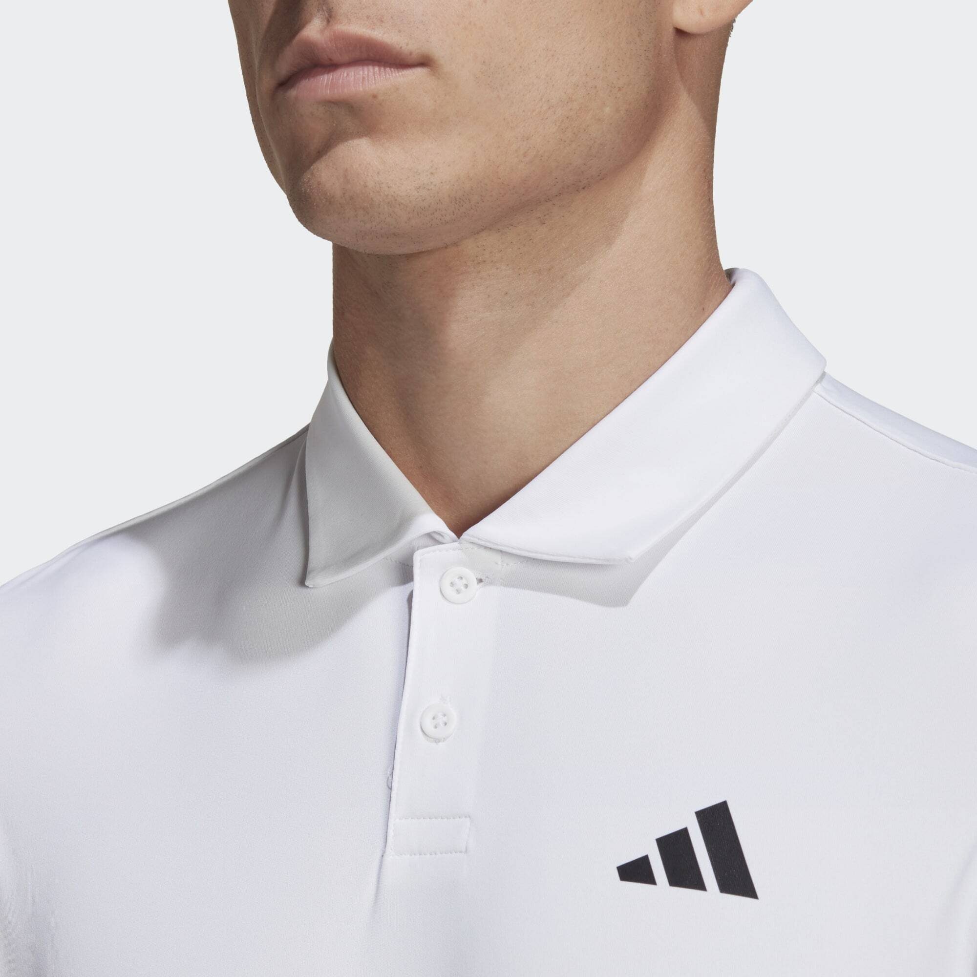 TENNIS POLOSHIRT Funktionsshirt adidas 3-STREIFEN CLUB Performance White