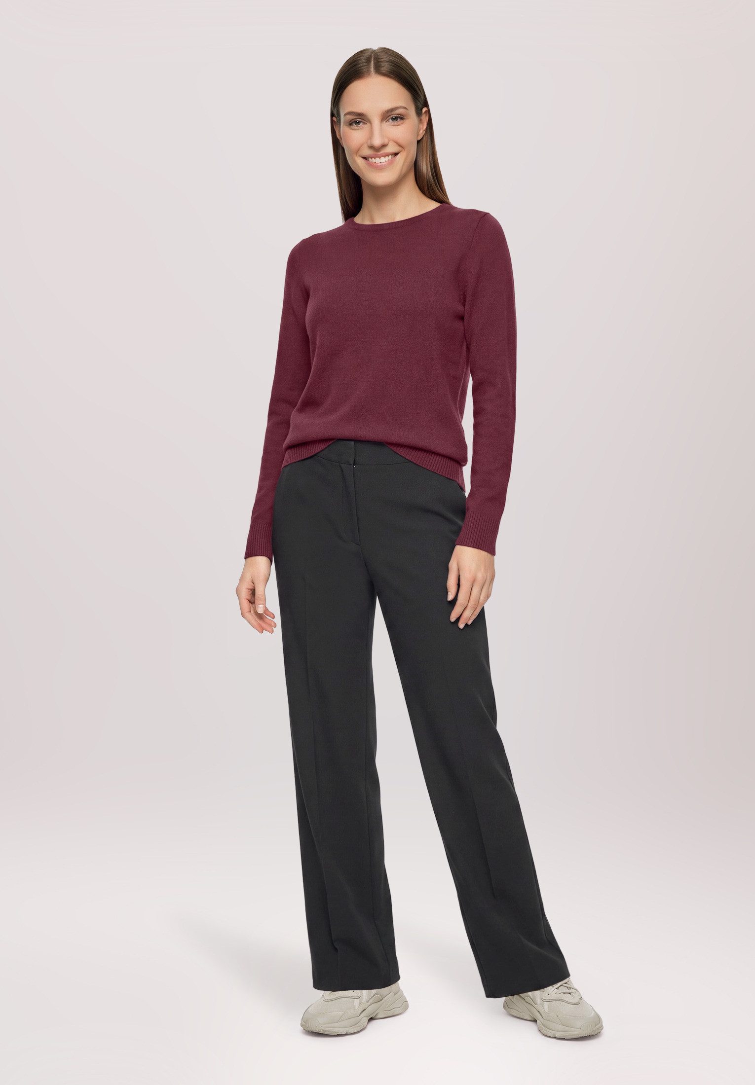 Betty Barclay Strickpullover Damen mit Rundhalsausschnitt (1-tlg)