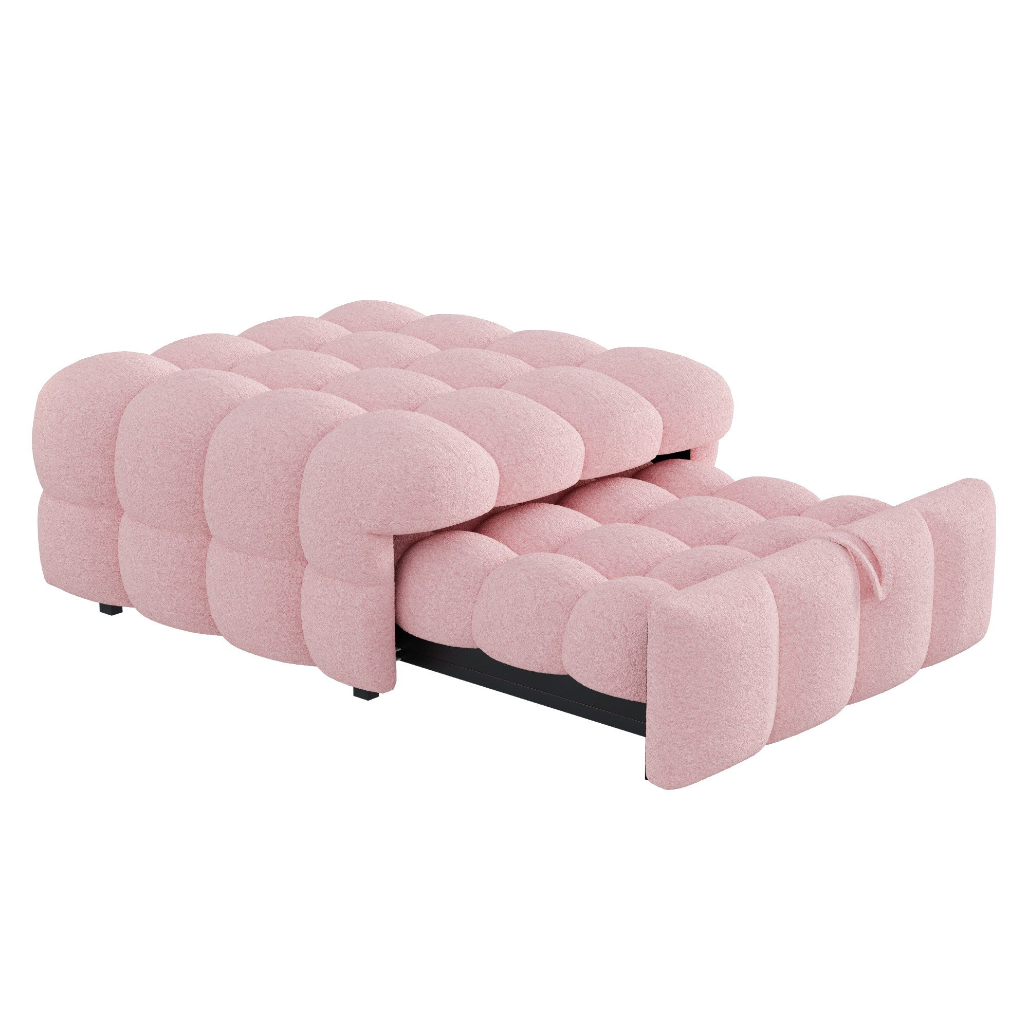 KLAM HOME Schlafsofa Polsterbett, Einzelbett, Puffy-Bett, günstig online kaufen