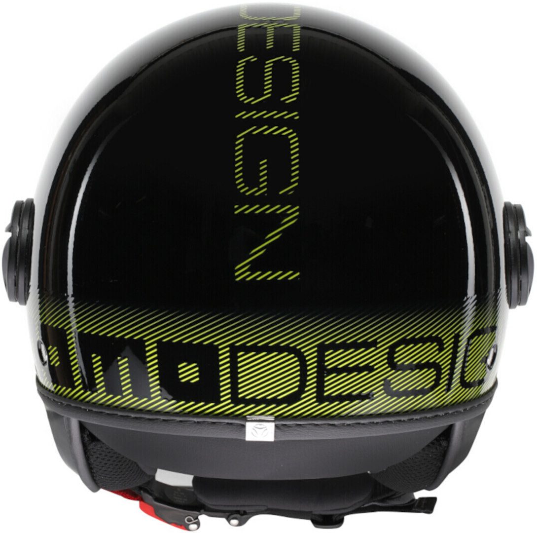 Momo Motorradhelm FGTR Classic Stripes Jethelm, vorbereitet für Kommunikationssystem