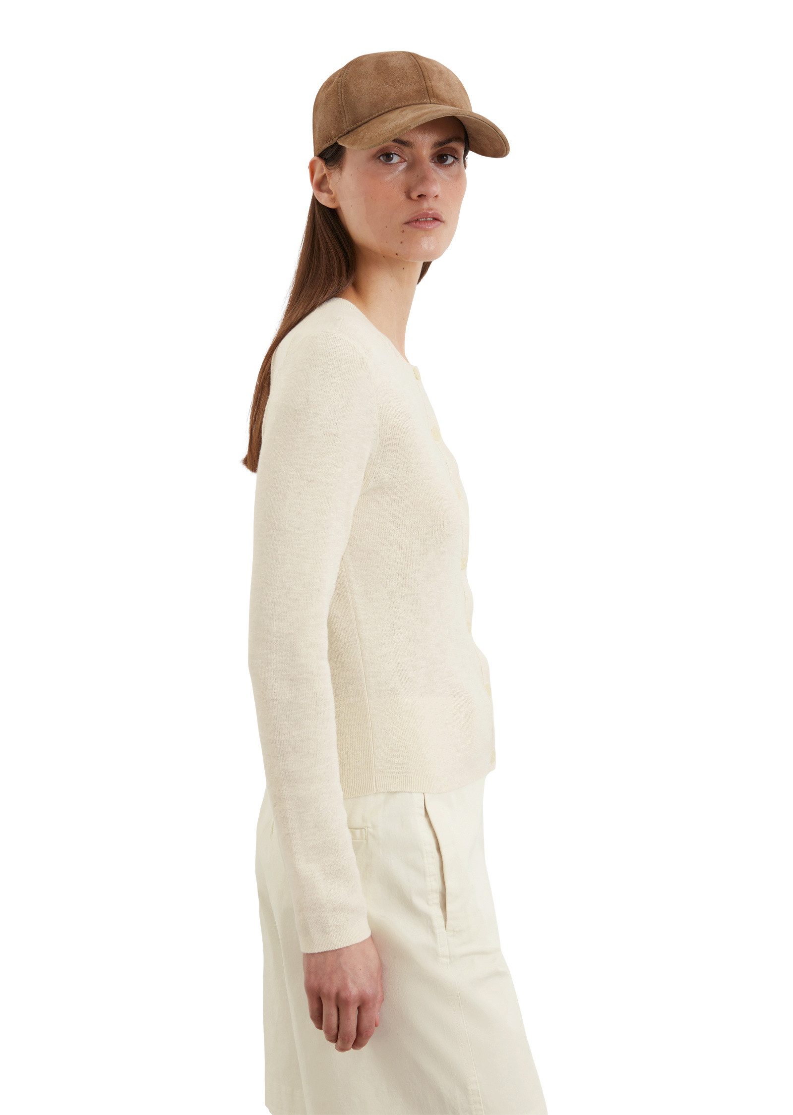 Marc O'Polo Cardigan aus Baumwoll-Leinen-Slub-Garn günstig online kaufen