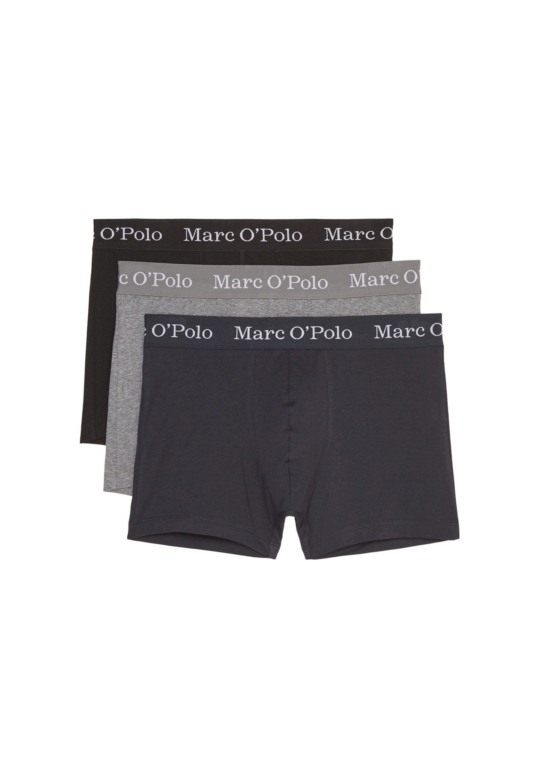 (3-St) Boxershorts mehrfarbig Boxershorts Marc Basic O'Polo Unterhosen Dreierpack