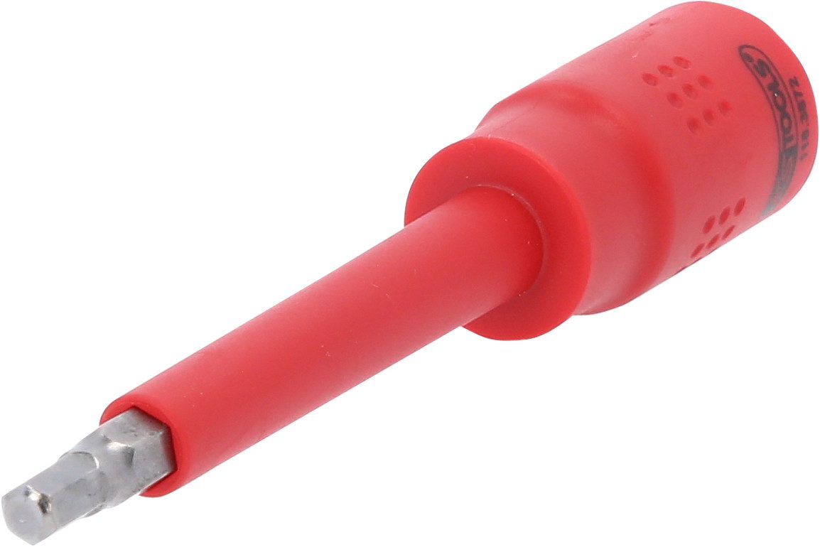 KS Tools Stecknüsse 3/8" Isolierte Bit-Stecknuss Innensechskant, 5mm, 122mm lang (118.38