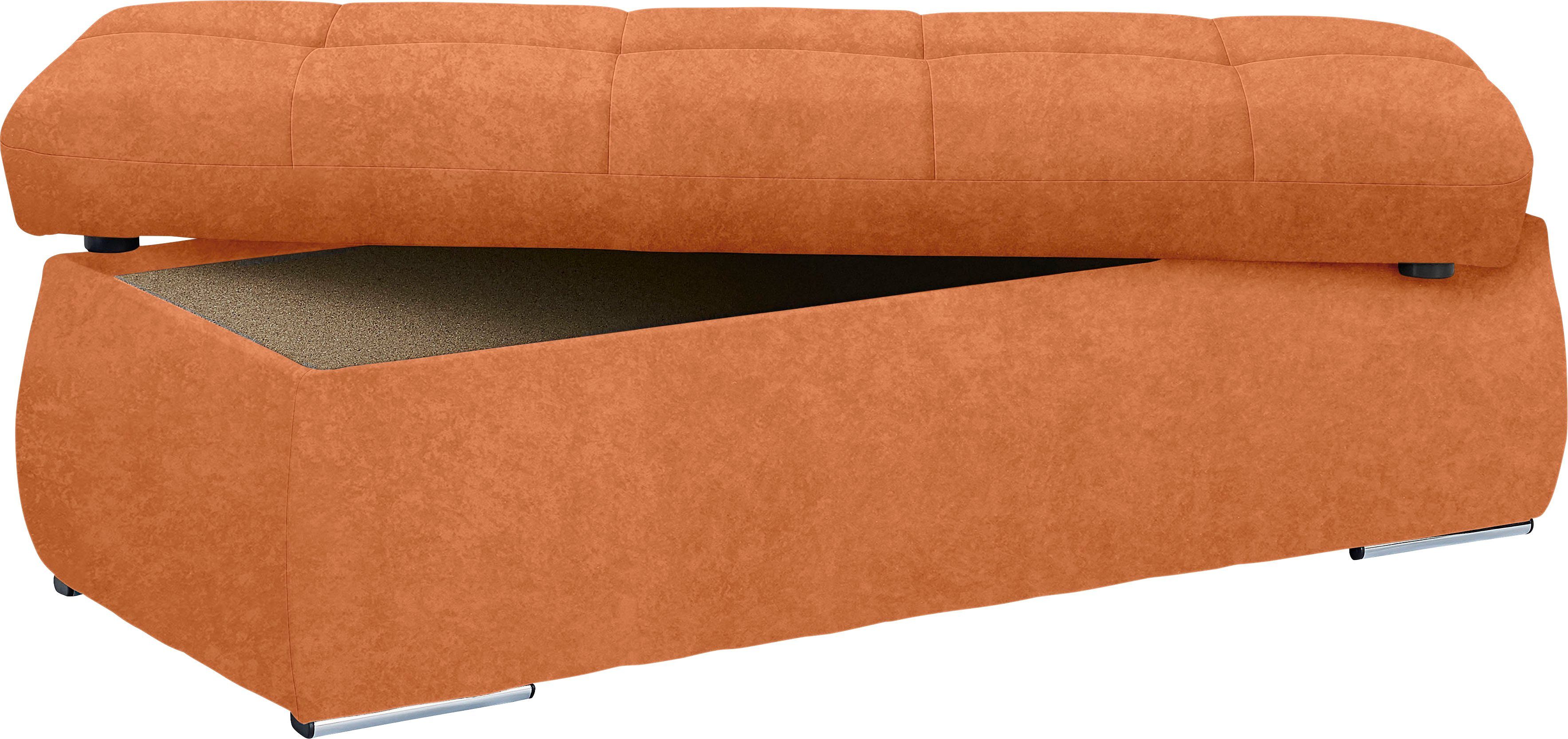 DOMO collection Hocker NMORIC, mit Stauraumfach, auch in Cord