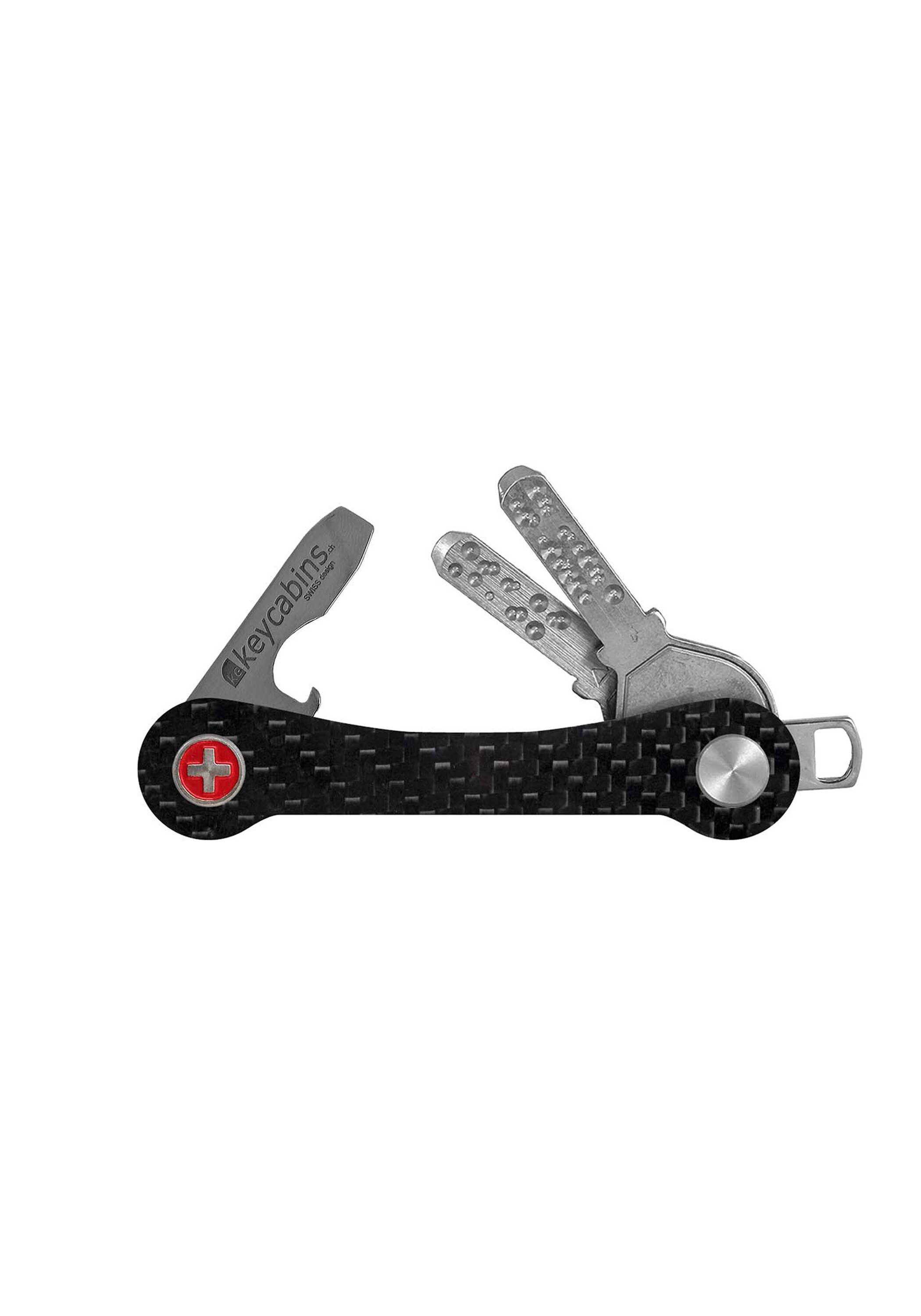 keycabins Schlüsselanhänger Carbon, SWISS Made