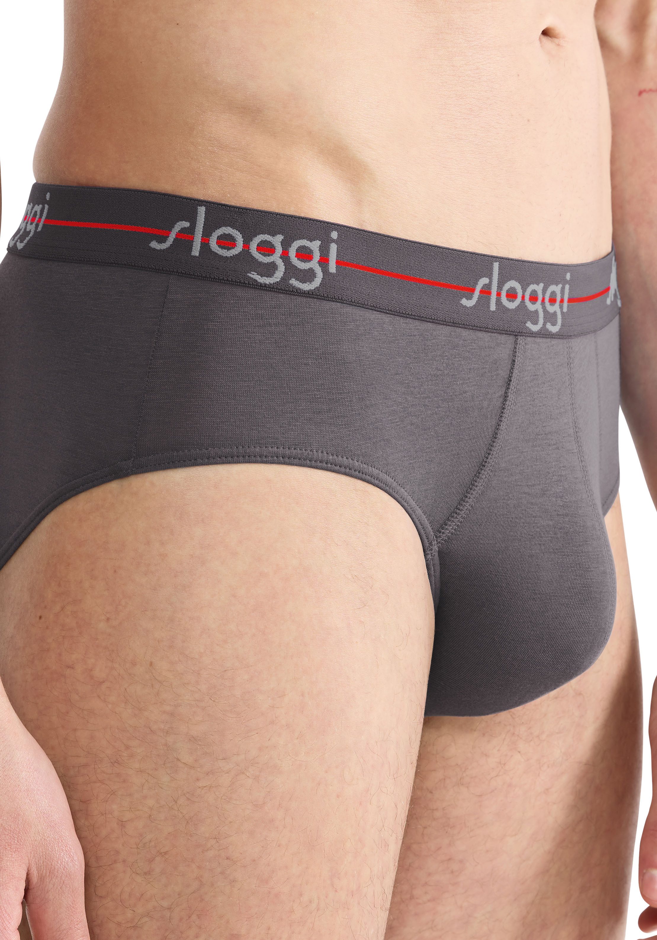 sloggi Midislip men Start (2er Pack) moderne bequeme Basics, ohne Eingriff, sportliches Design