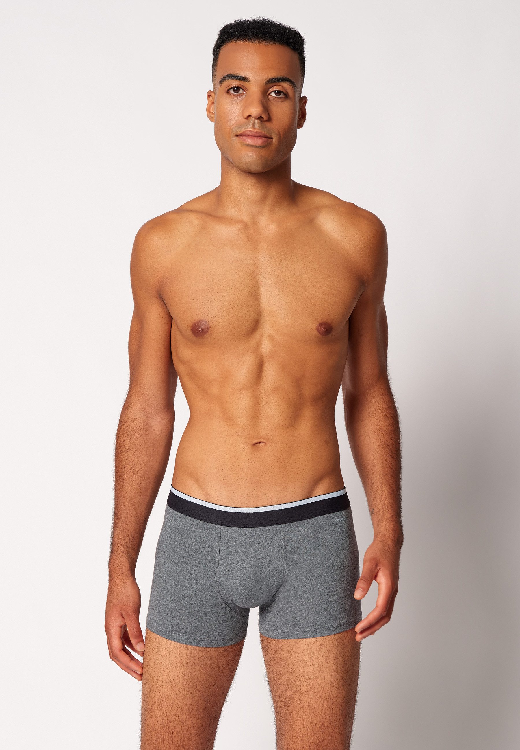 Skiny Slip Cotton Multipack (2er Pack) bequem, klassisch, basic, ohne Seitennaht, Baumwollmix