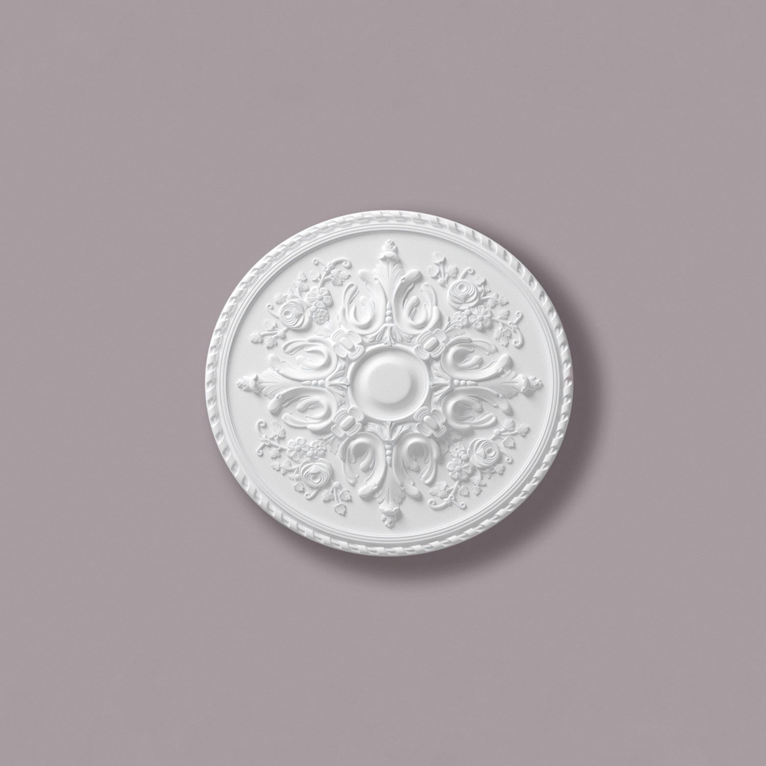 NOËL & MARQUET by nmc Decken-Rosette NMC R12 ARSTYL Rosette Zierelement Ø 82,5 cm (Rosette, 1 St., Deckenrosette, Medallion, Stuckrosette, Deckenelement, Zierelement), Zeitloses Klassisches Design weiß