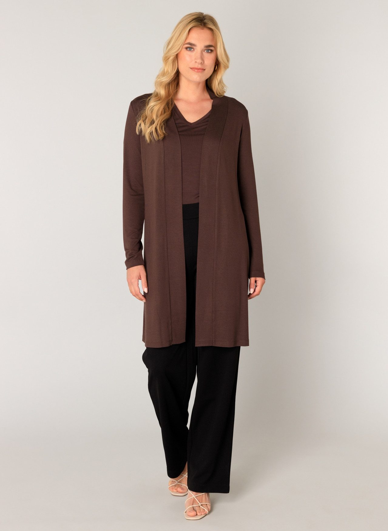 Base Level Longstrickjacke Yayla long ohne Verschluss