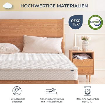 Komfortschaummatratze GOLDEN Wendematratze – zwei Härtegrade in einer Matraze (H2 & H3), Essence Sleep, 18 cm hoch, in 90 x 200, 100 x 200, 140 x 200, 160 x 200, in Europa hergestellt, gemütlich & luxuriös, atmungsaktiv