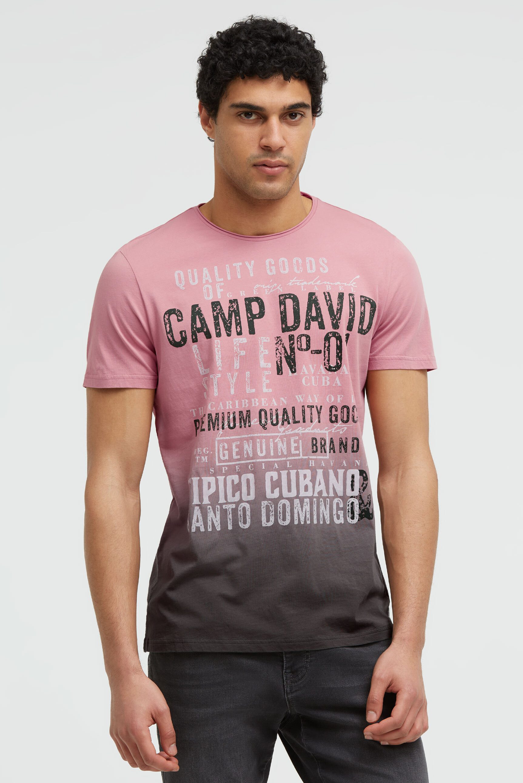 CAMP DAVID Rundhalsshirt aus Baumwolle