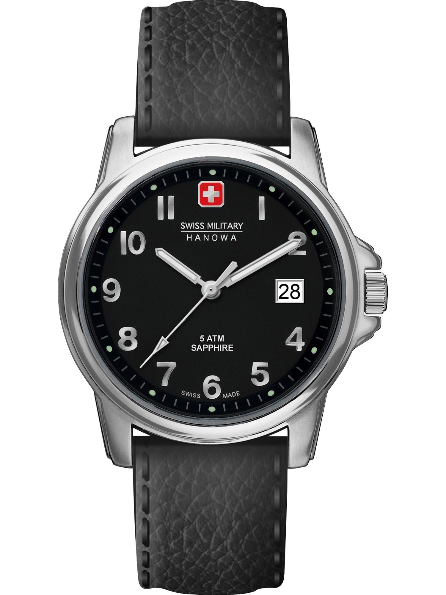 Military Quarz, Analog Gehäusedurchmesser: mm, Military Swiss Gehäusehöhe: 39 mm mm, Herren-Uhren Hanowa Bandbreite: 20 Hanowa Swiss 10 Quarzuhr