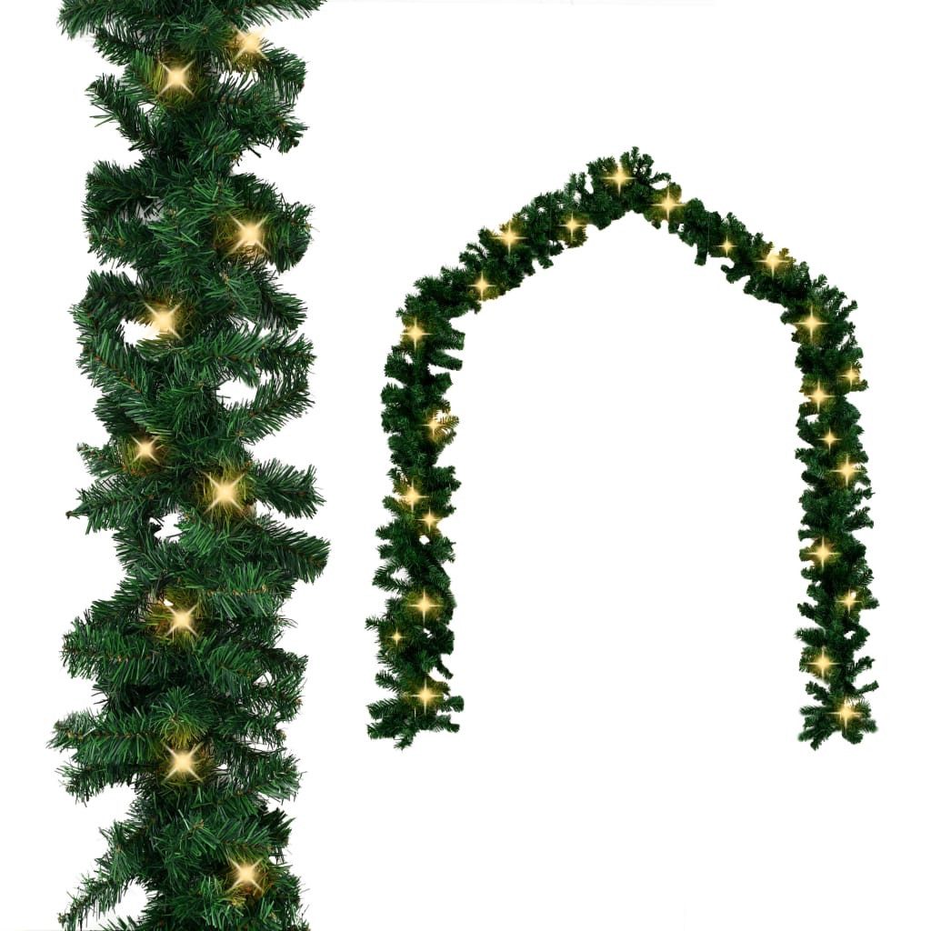 vidaXL Girlanden 20 m Weihnachtsgirlande mit LED-Lichtern 20 m