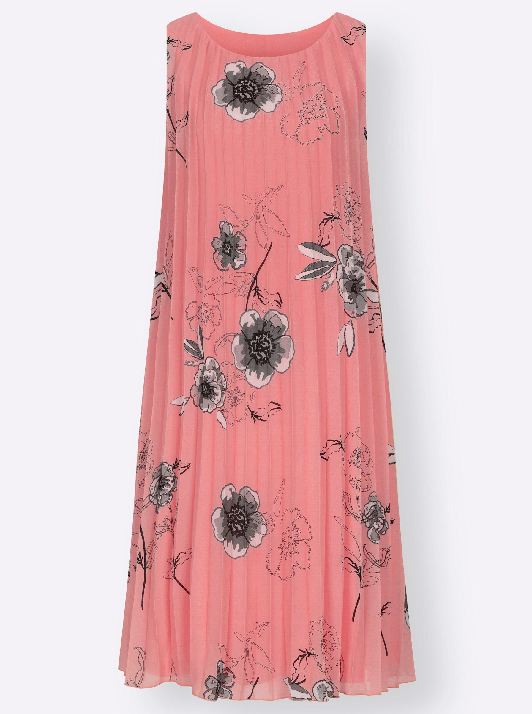 Witt Etuikleid Plisseekleid Ärmellos