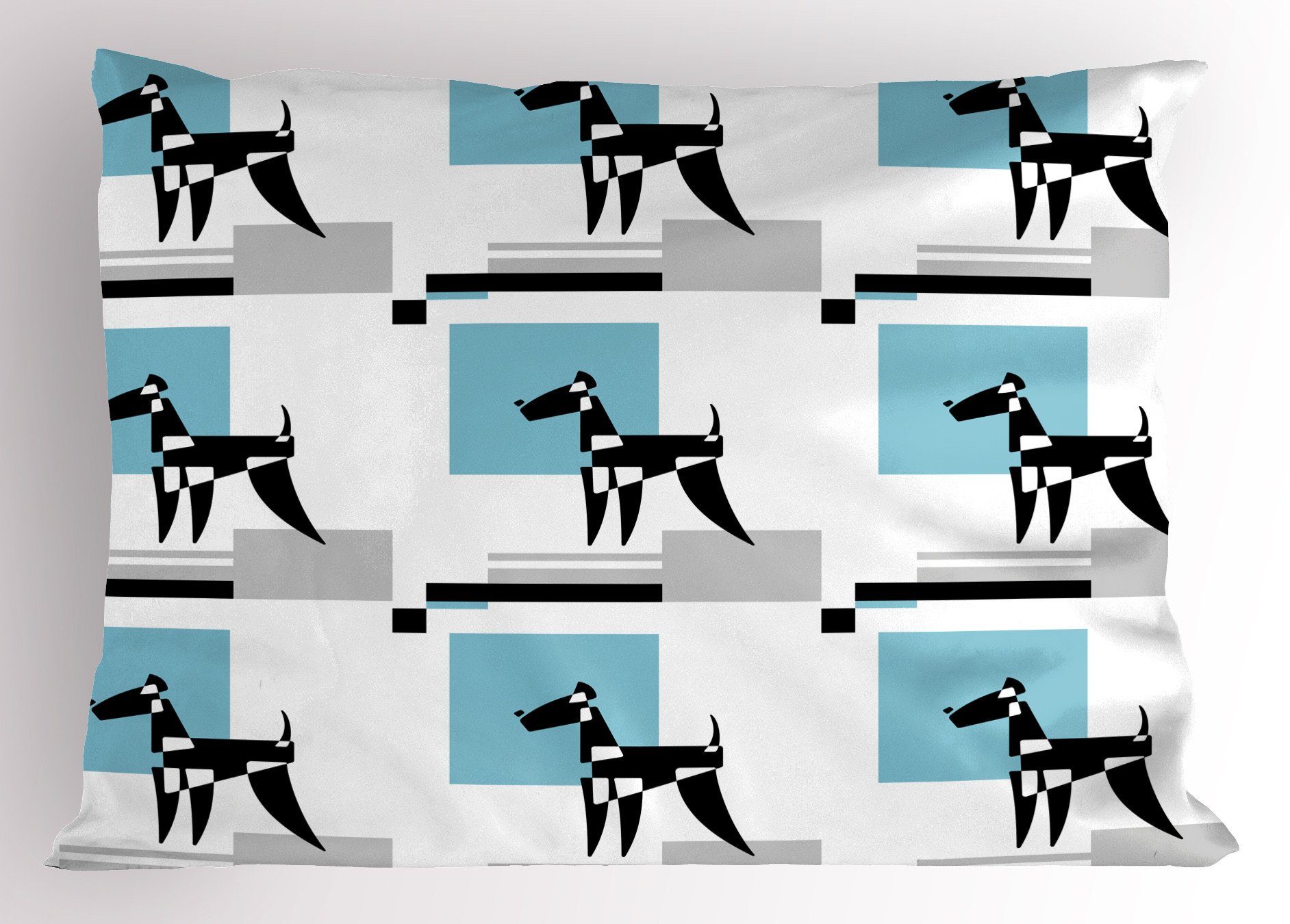 Stück), Standard King Kissenbezug, Abakuhaus Dekorativer Simplistic (1 Size Gedruckter Moderne Terrier Kissenbezüge Airedale