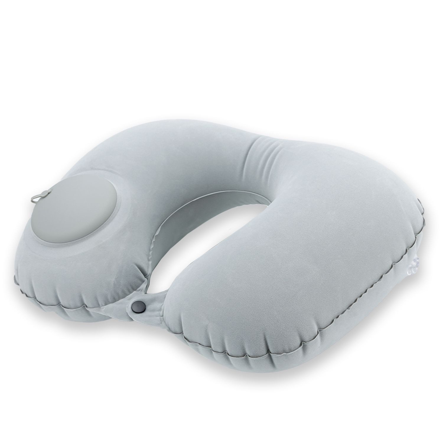 Intirilife Reisekissen, 1-tlg., Aufblasbares Nackenkissen in GRAU - Nackenh günstig online kaufen