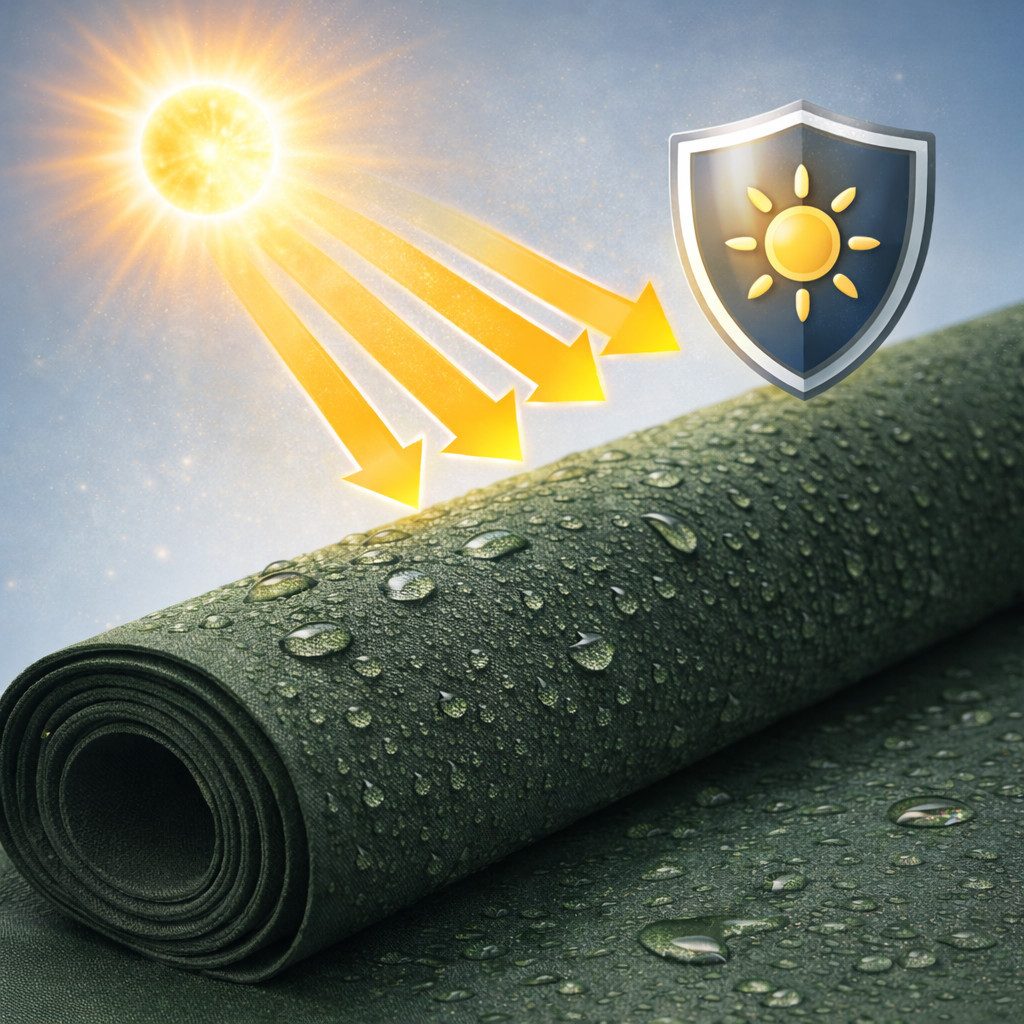 Granori Stoff Meterware wasserdichtes Outdoor Material – reißfest & UV-beständig, originaler Ausgangsstoff für UNICOVR Produkte aus dem Herzen Europas