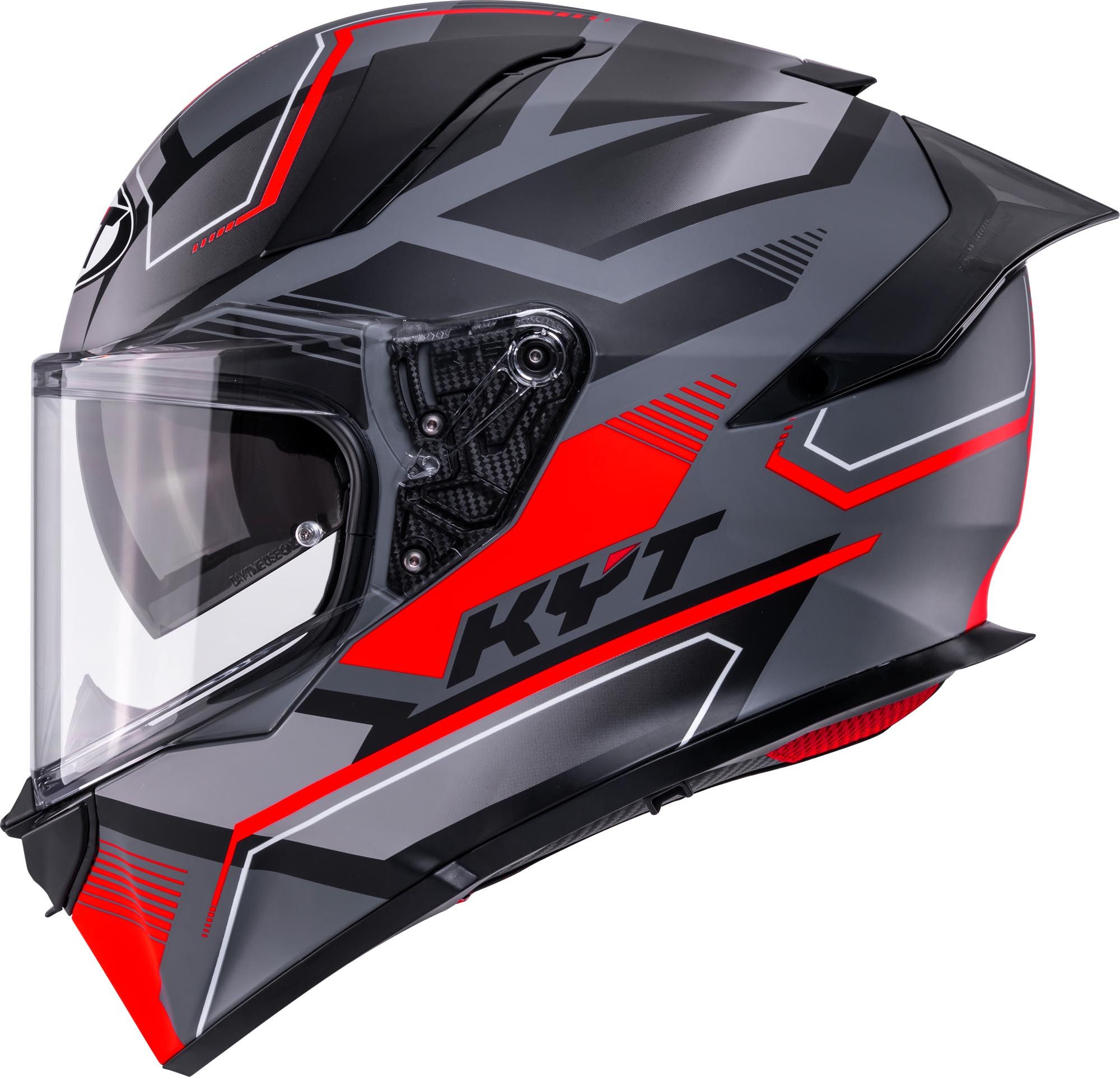 KYT Motorradhelm R2R Parsec Helm, vorbereitet für Kommunikationssystem,geeignet für Brillenträger,P