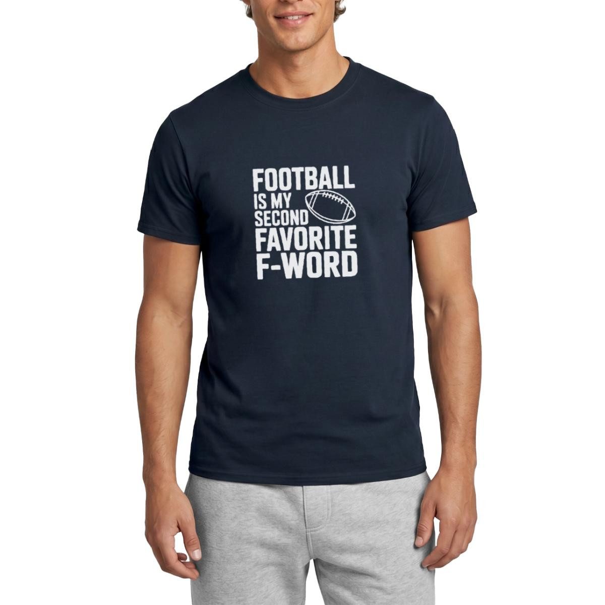 Spreadshirt T-Shirt Football Is My Second Favorite F-Word Männer T-Shirt (1-tlg)