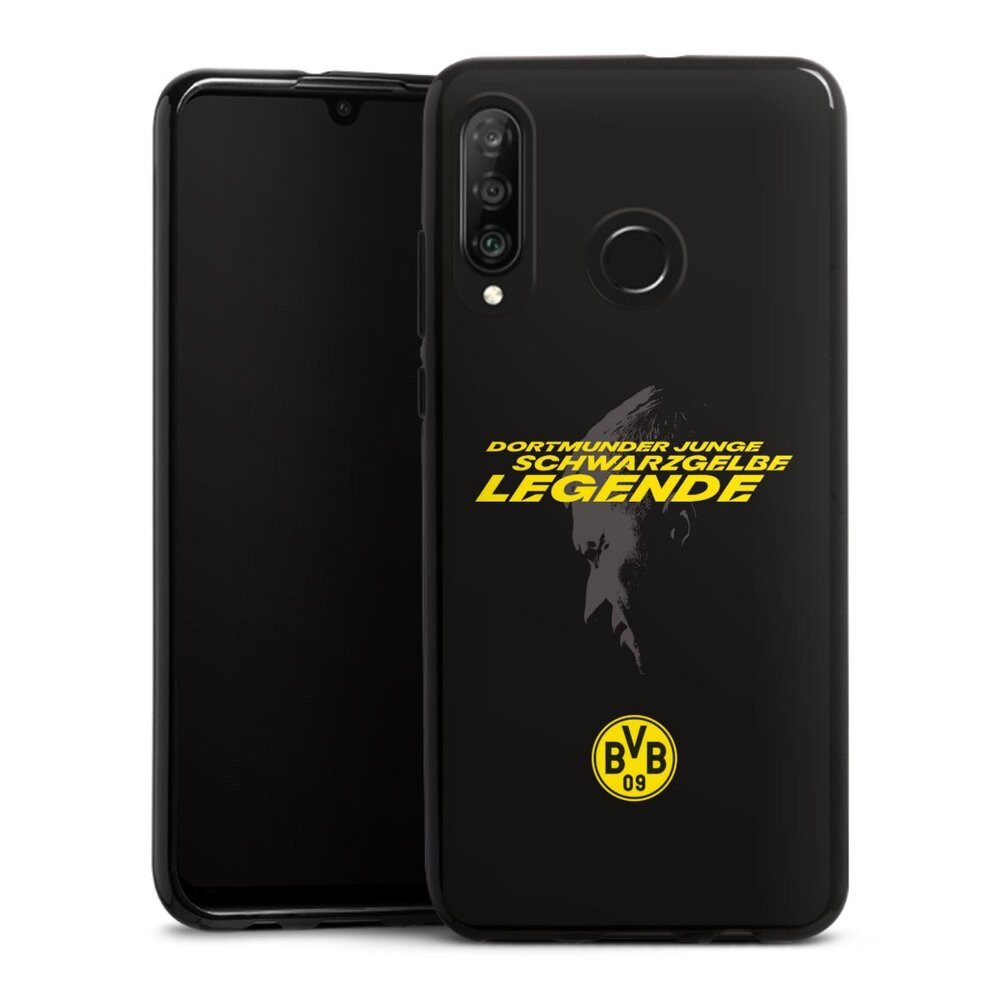 DeinDesign Handyhülle Marco Reus Borussia Dortmund BVB Danke Marco Schwarzgelbe Legende, Huawei P30 Lite Premium Silikon Hülle Bumper Case Handy Schutzhülle
