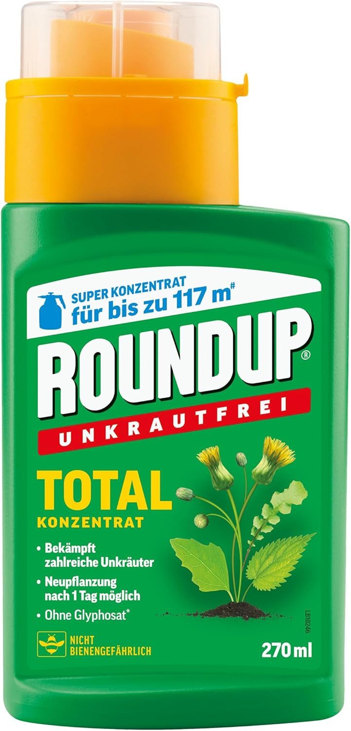 Substral Unkrautbekämpfungsmittel Roundup Total Konzentrat 270 ml Unkrautfrei Unkrautvernichter
