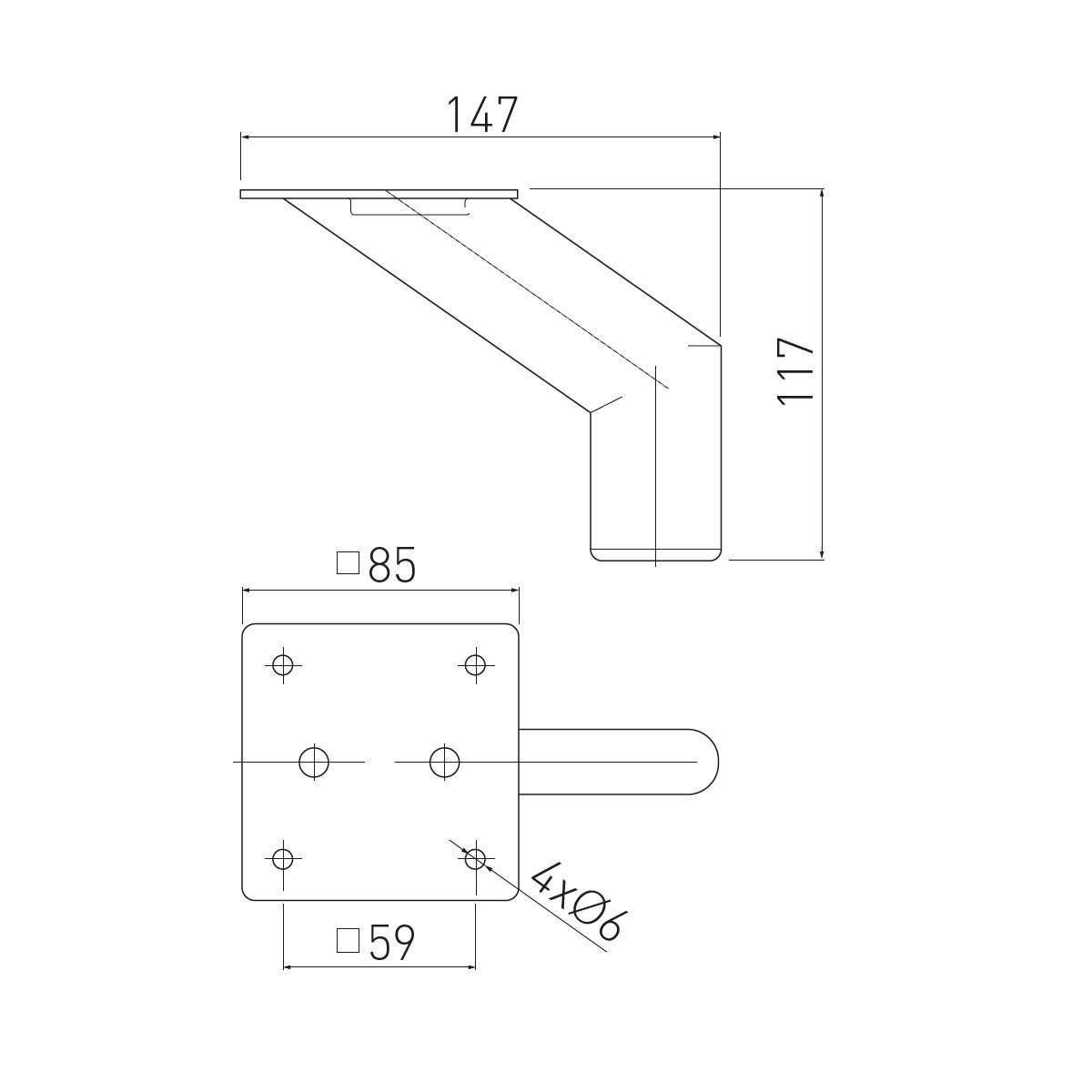 MS Beschläge Möbelfuß Stahl Möbelfuss Sofafuss Chrom glänzend Metallfuss