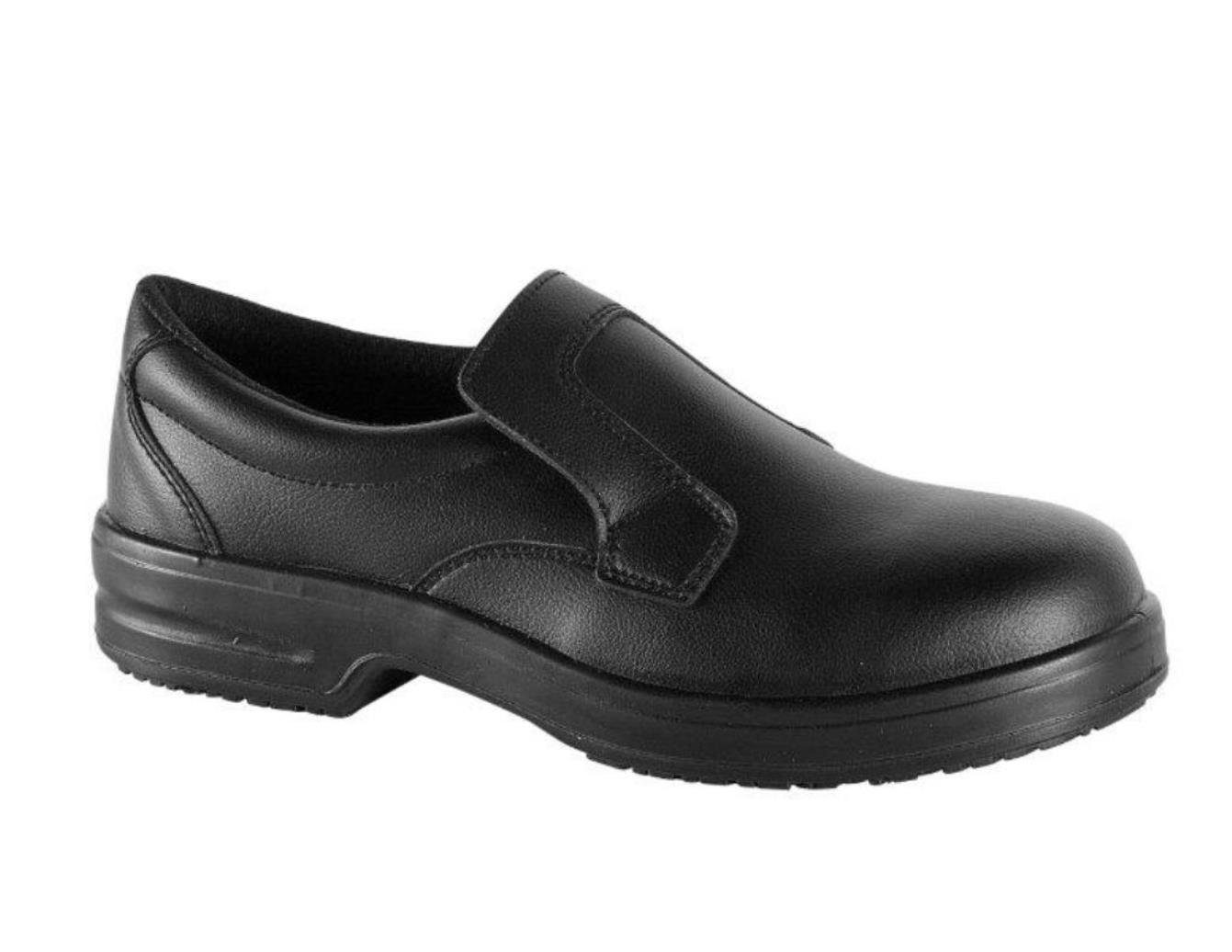 SAFEWAY Sicherheitsschuhe schwarz S2 Slipper mit Stahlkappe Sicherheitsschuh Zehenschutz