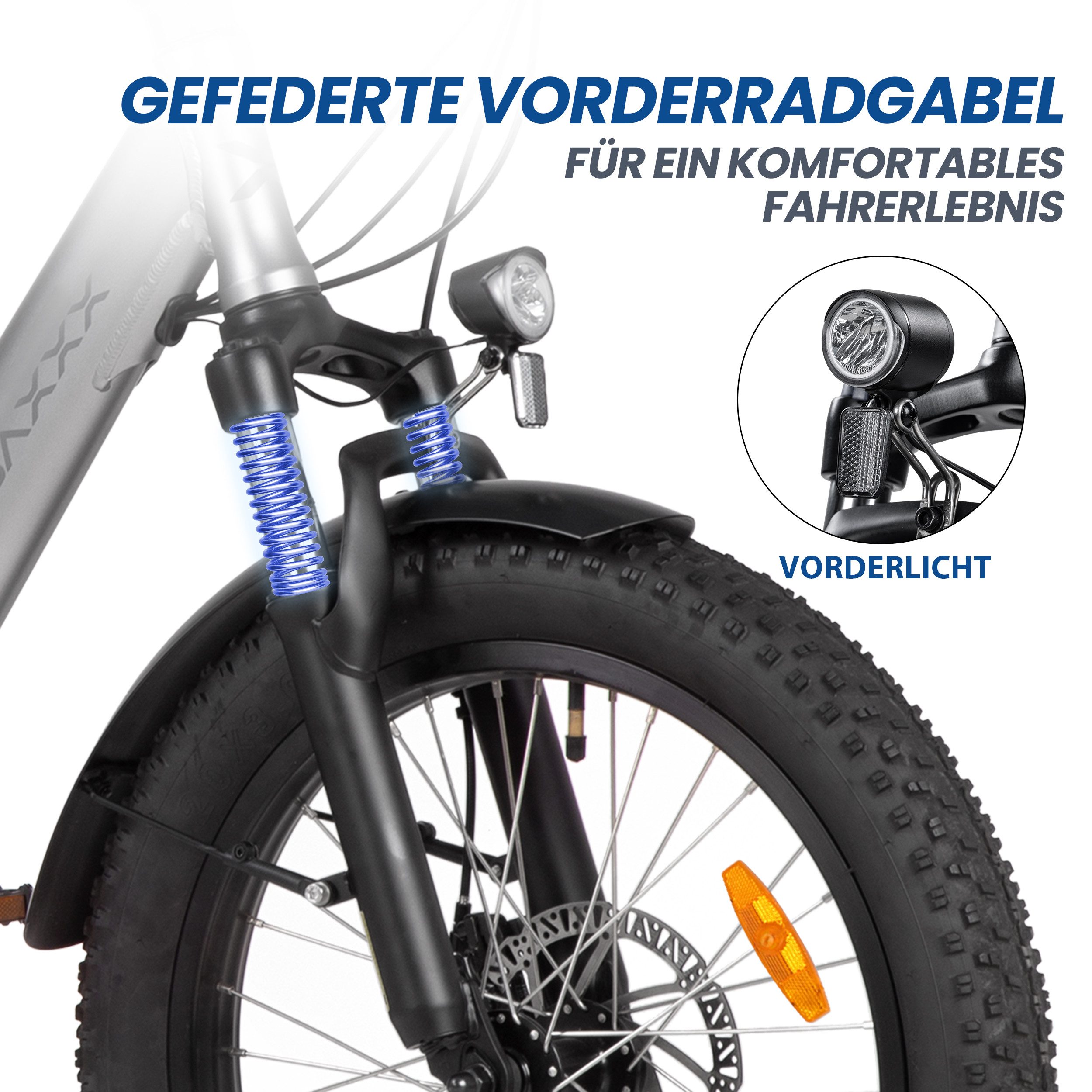 SAXXX E-Bike Faltrad 20 Zoll Elektrofahrrad, 468Wh, max. 110km, für Damen und Herren, 7 Gang SHIMANO, Kettenschaltung, Heckmotor, 468 Wh, (mit Gepäckträger, 95 % vormontiert, Sitzrohr-Akku), 20x3'' Klapprad, Pedelec E-Citybike mit Tiefeinstieg, faltbar