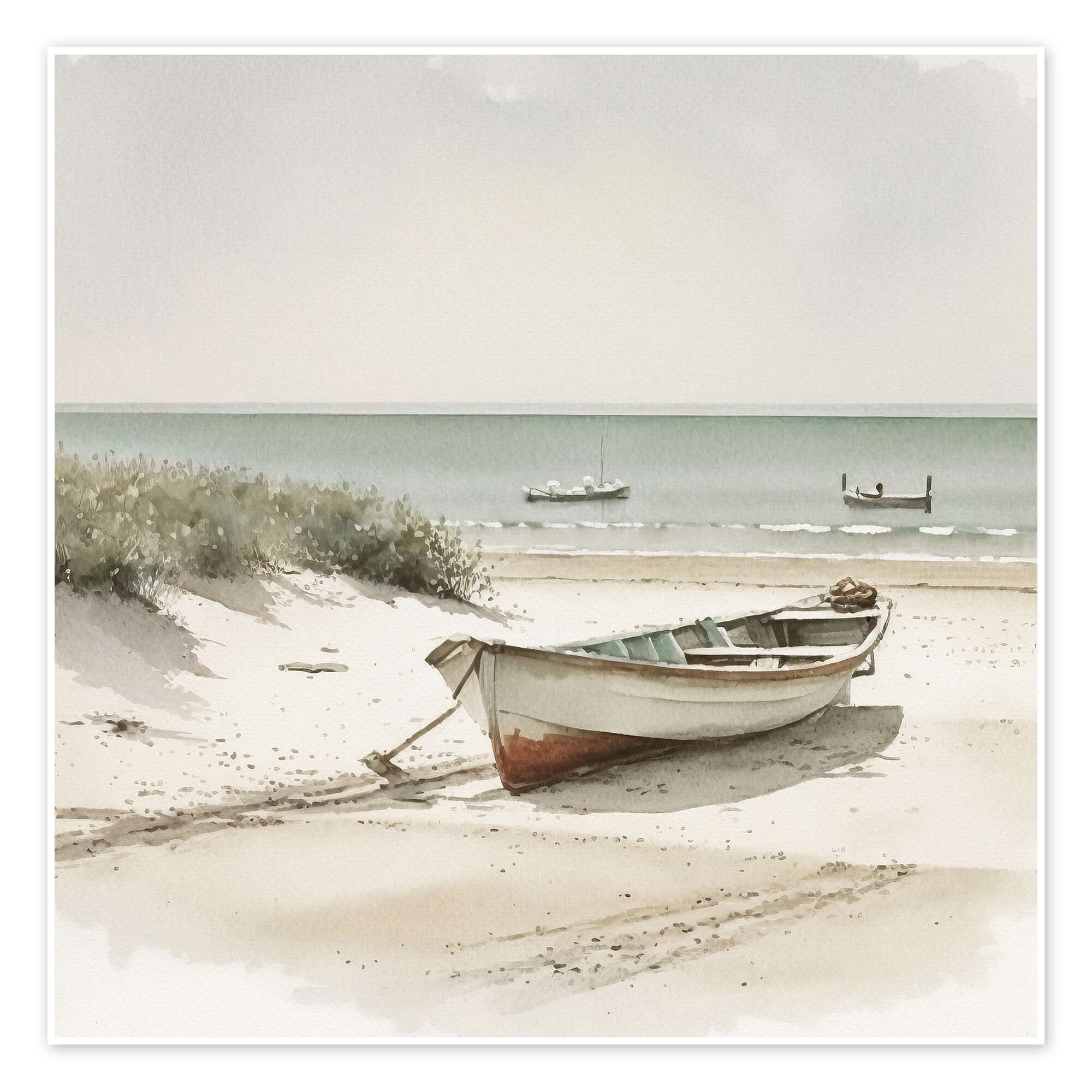 Posterlounge Wandbild Ruderboot I, Willow Studio, erhältlich als Poster, Leinwandbild, Wandsticker oder Acrylglasbild