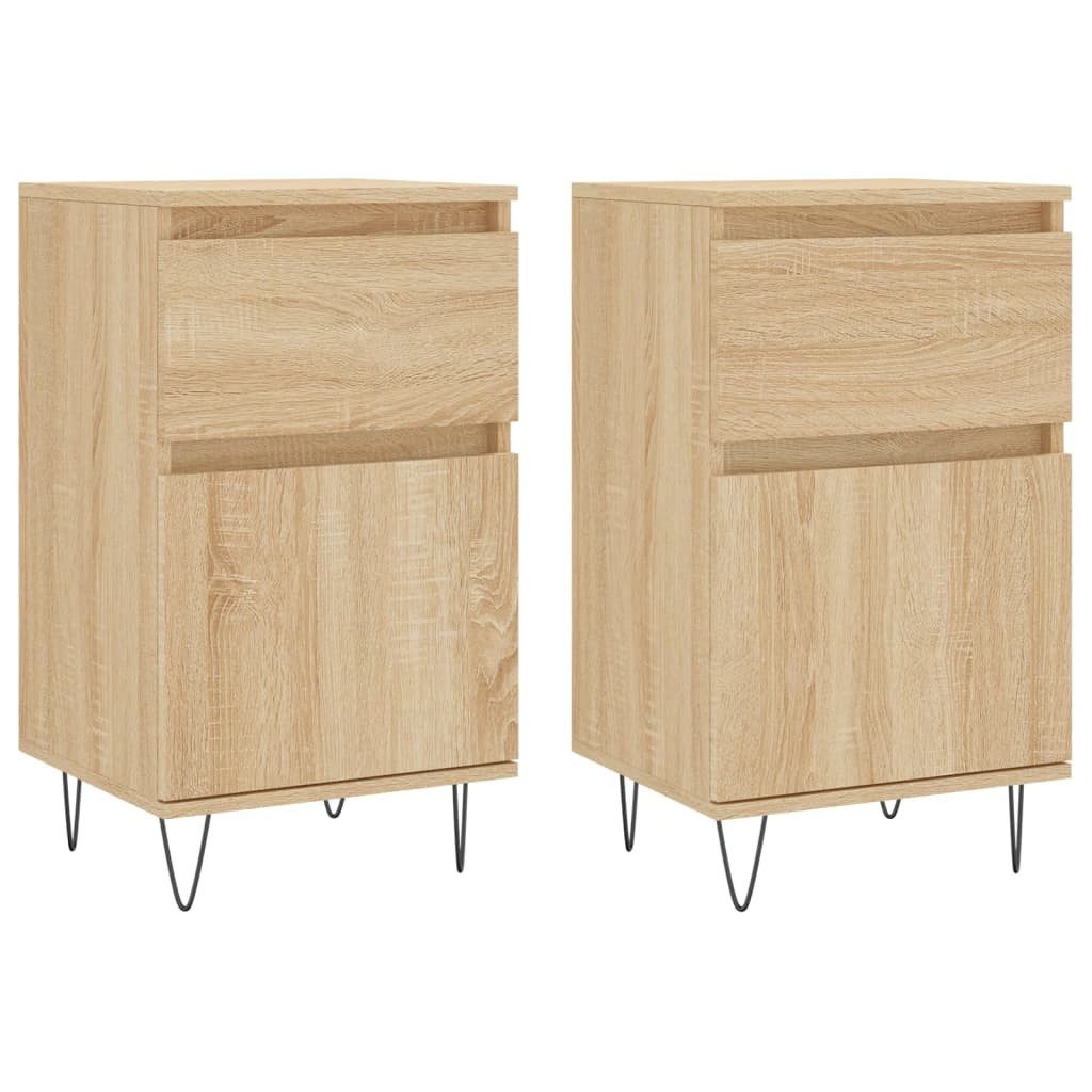 vidaXL Sideboard Sideboards 2 Stk. Sonoma-Eiche günstig online kaufen