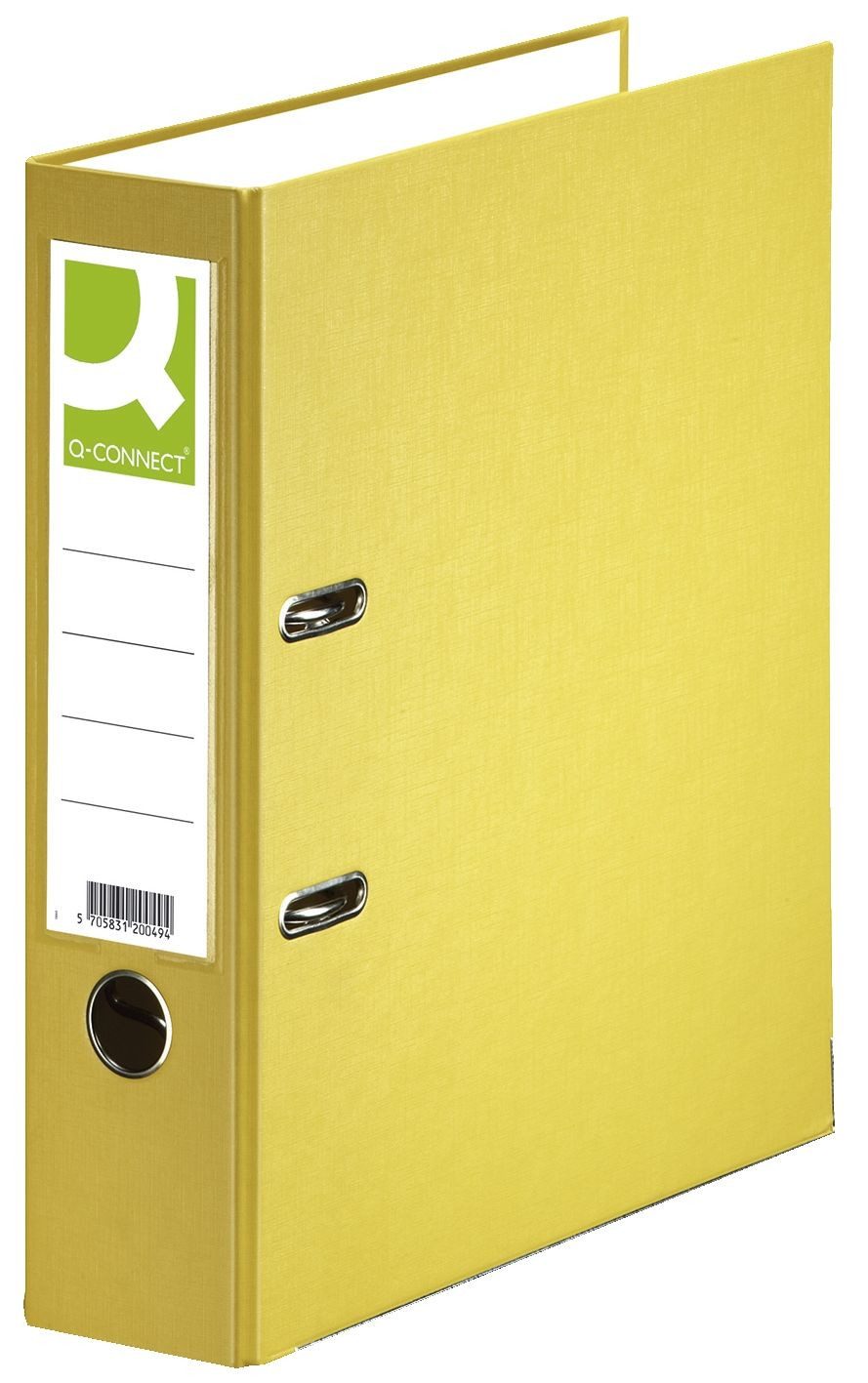Q-Connect Aktenordner Q-Connect® KF18745 Ordner PP - A4, 80 mm, gelb