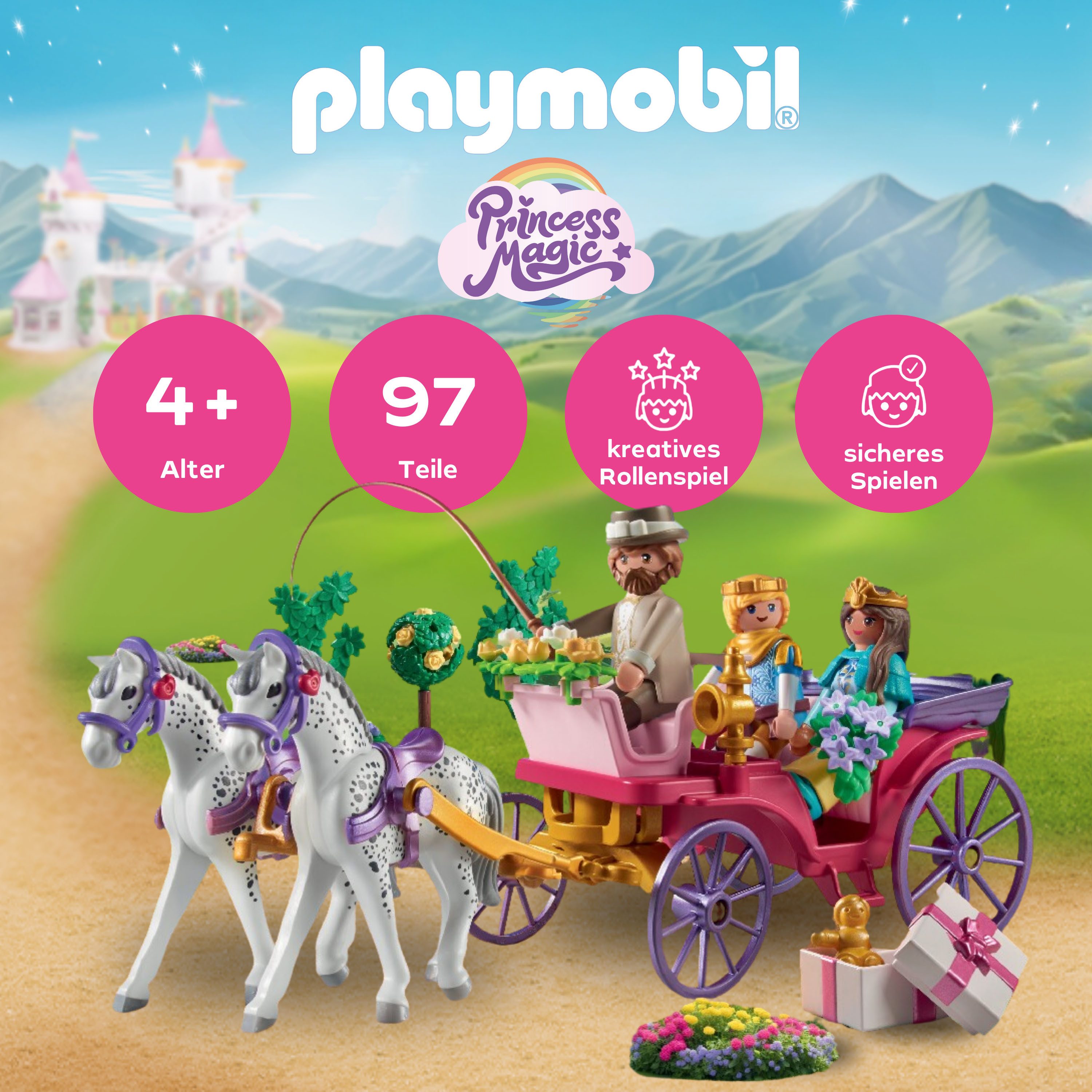 Playmobil® Kutschfahrt mit Prinzessin und Prinz (71846), Playmobil Princess günstig online kaufen