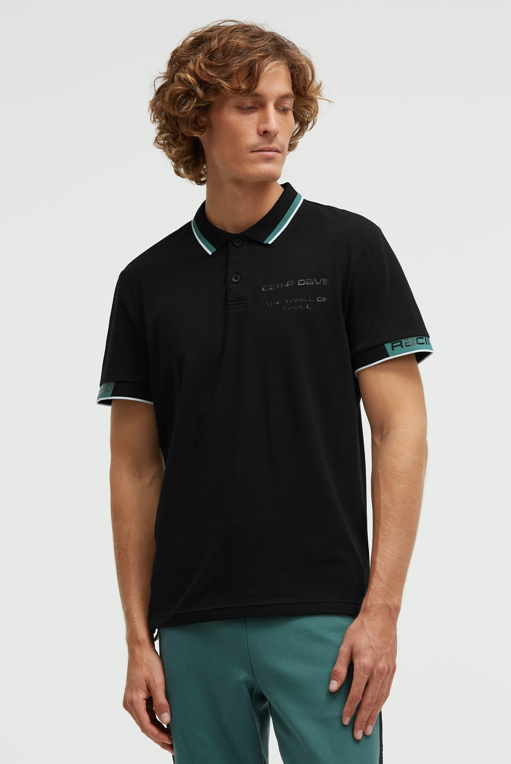 CAMP DAVID Poloshirt mit Baumwolle
