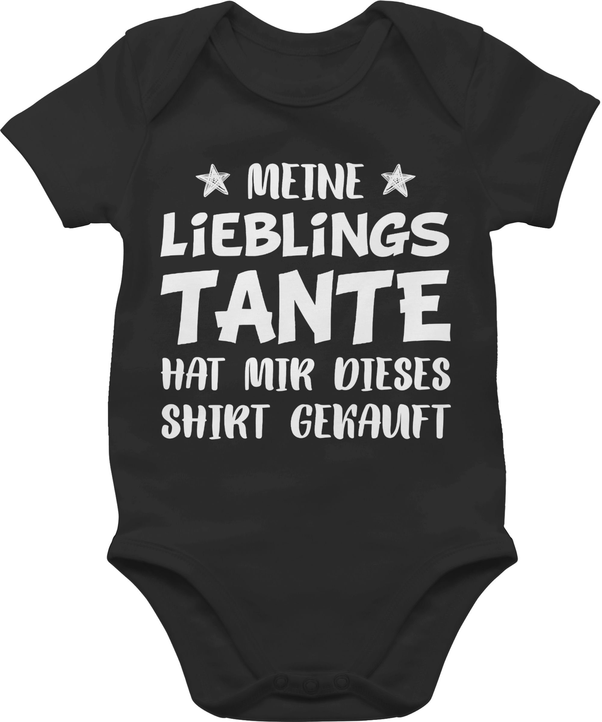 Shirtbody Meine Lieblingstante hat mir dieses Shirt gekauft Sterne