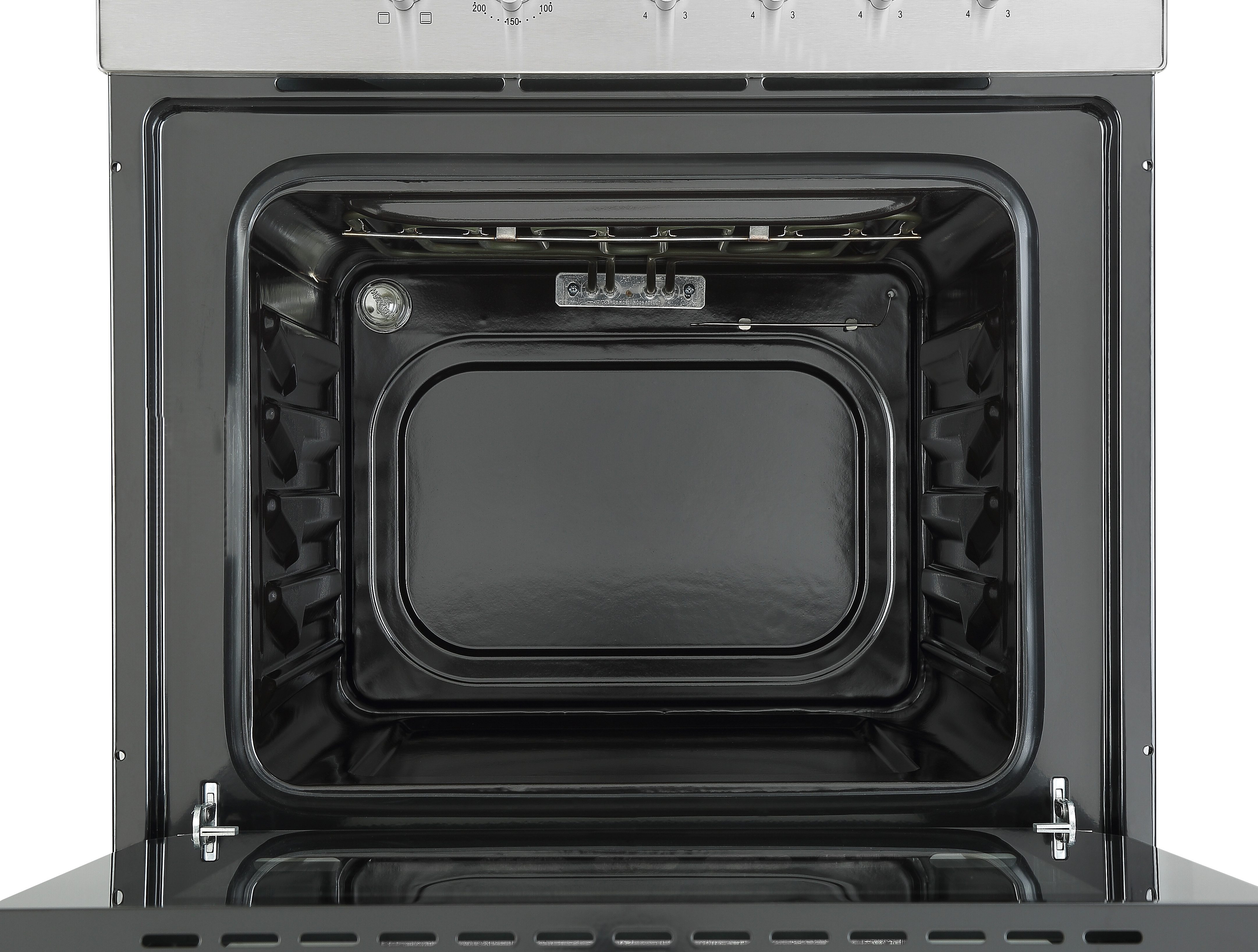 RESPEKTA Elektro-Herd-Set Leandro, EEK: A, 59 Liter, Massekochfeld mit Blitzkochplatte